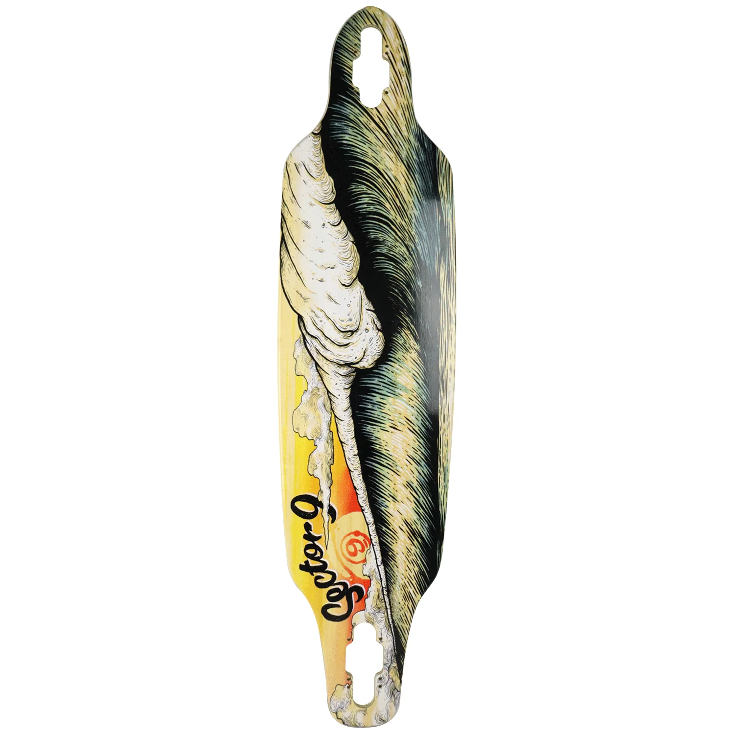 Sector 9 Longboard Deck Bamboo Macking Mini Lookout Drop Through 9.25" x 37.5"