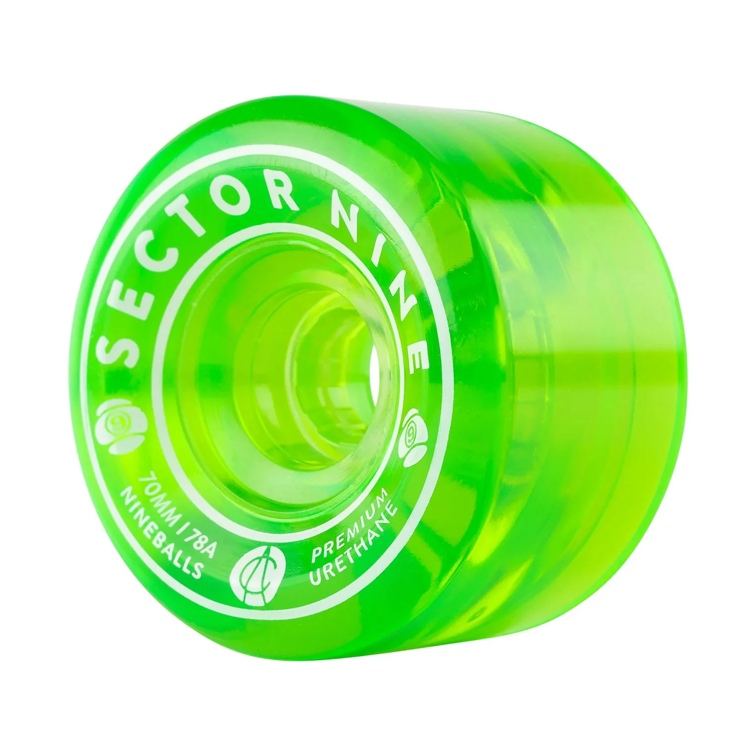 Sector 9 Longboard Wheels Nineballs Green 70mm 78A - Image 3