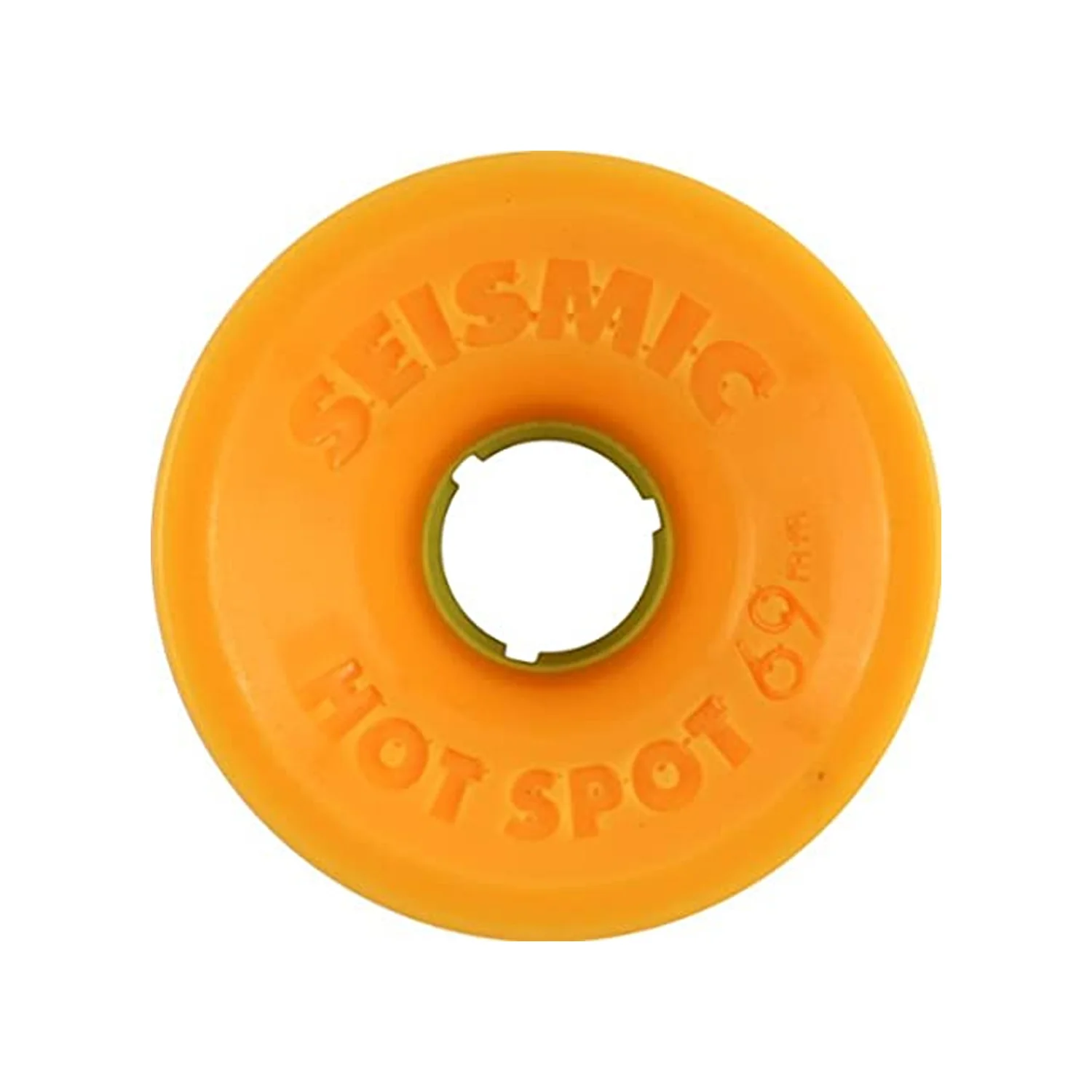 Seismic Wheels Hot Spot Translucent Orange 69mm x 52mm 78A - Image 2