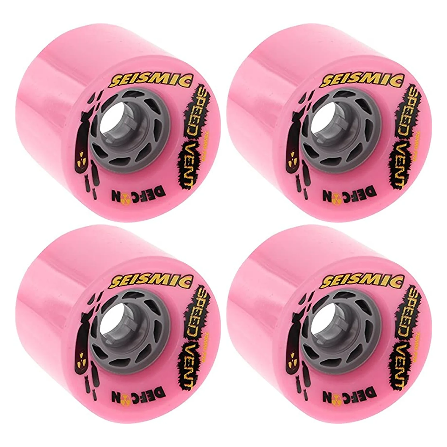Seismic Wheels Speed Vent Bubblegum 73mm x 54mm 77A