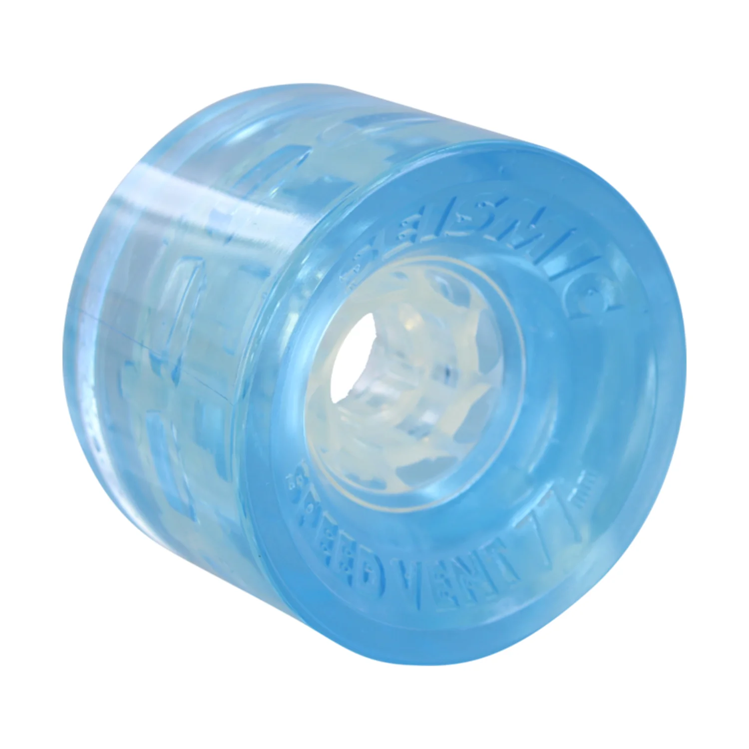 Seismic Wheels Speed Vent Clear Blue 77mm x 55mm 77A - Image 2
