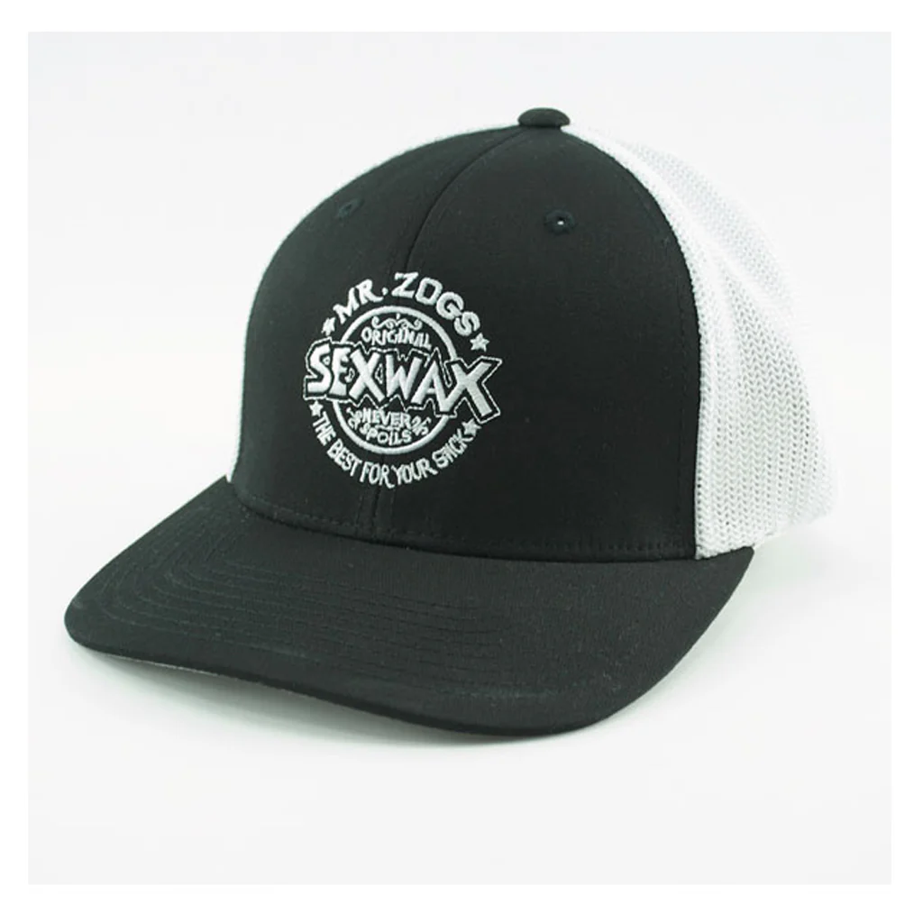 Sex Wax Hat Mesh Trucker Black/White LG-XL (7 1/4" - 7 5/8")