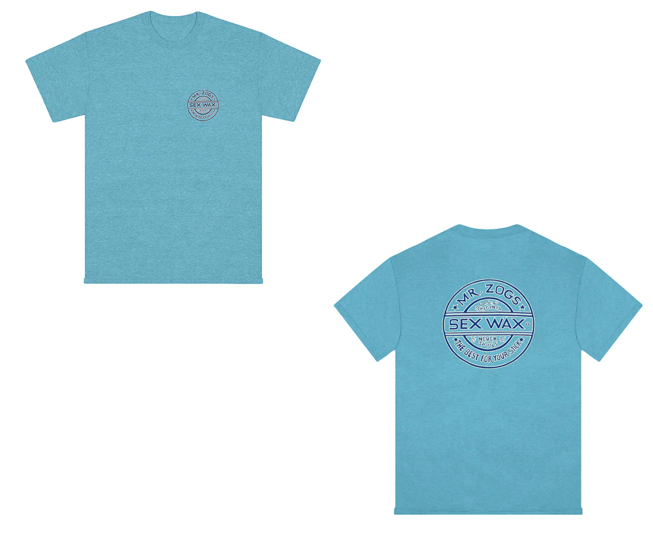 Sex Wax Shirt Pinstripe Lagoon Blue
