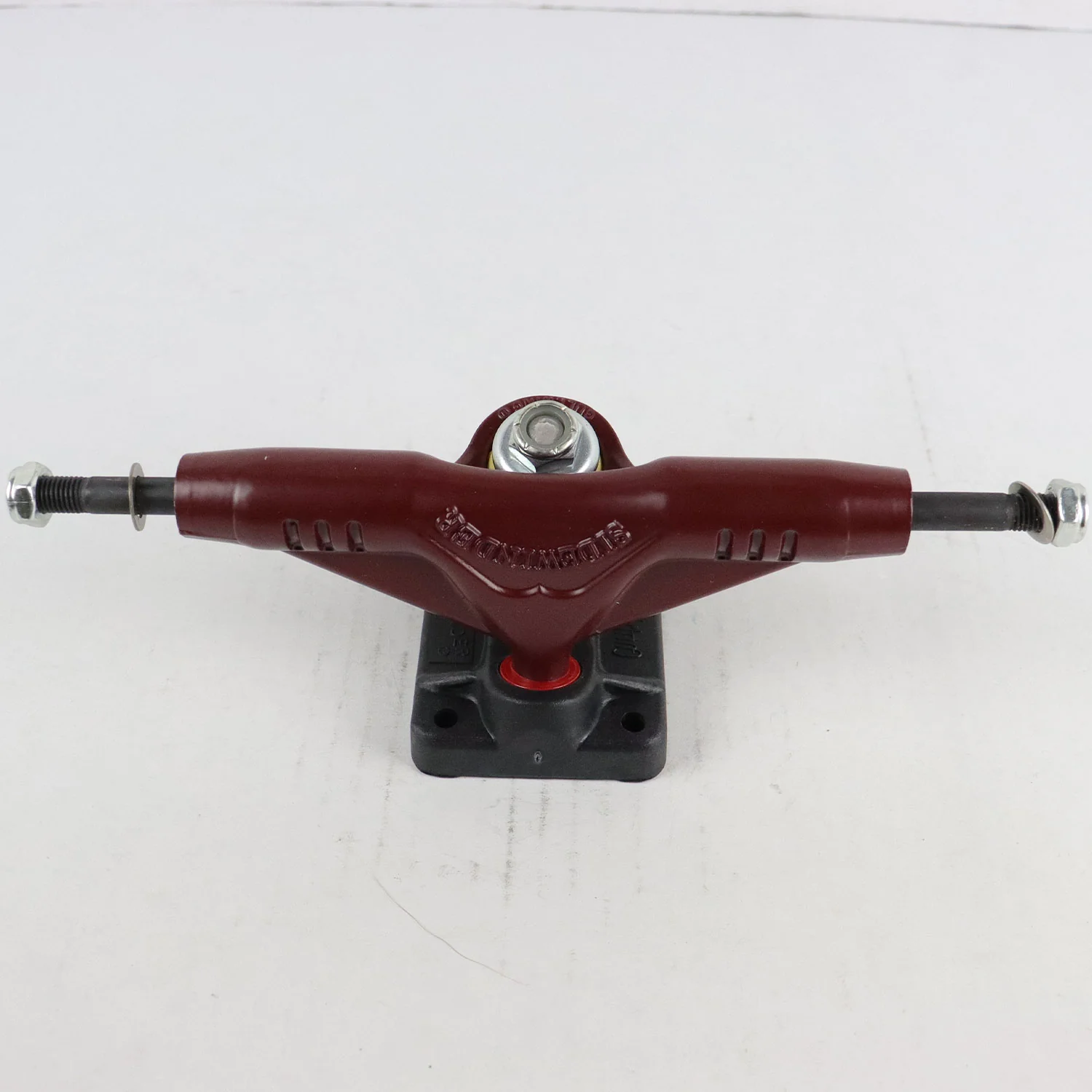 Single Longboard Truck Gullwing NOS Sidewinder Burgundy 8.5" Axle - Image 2