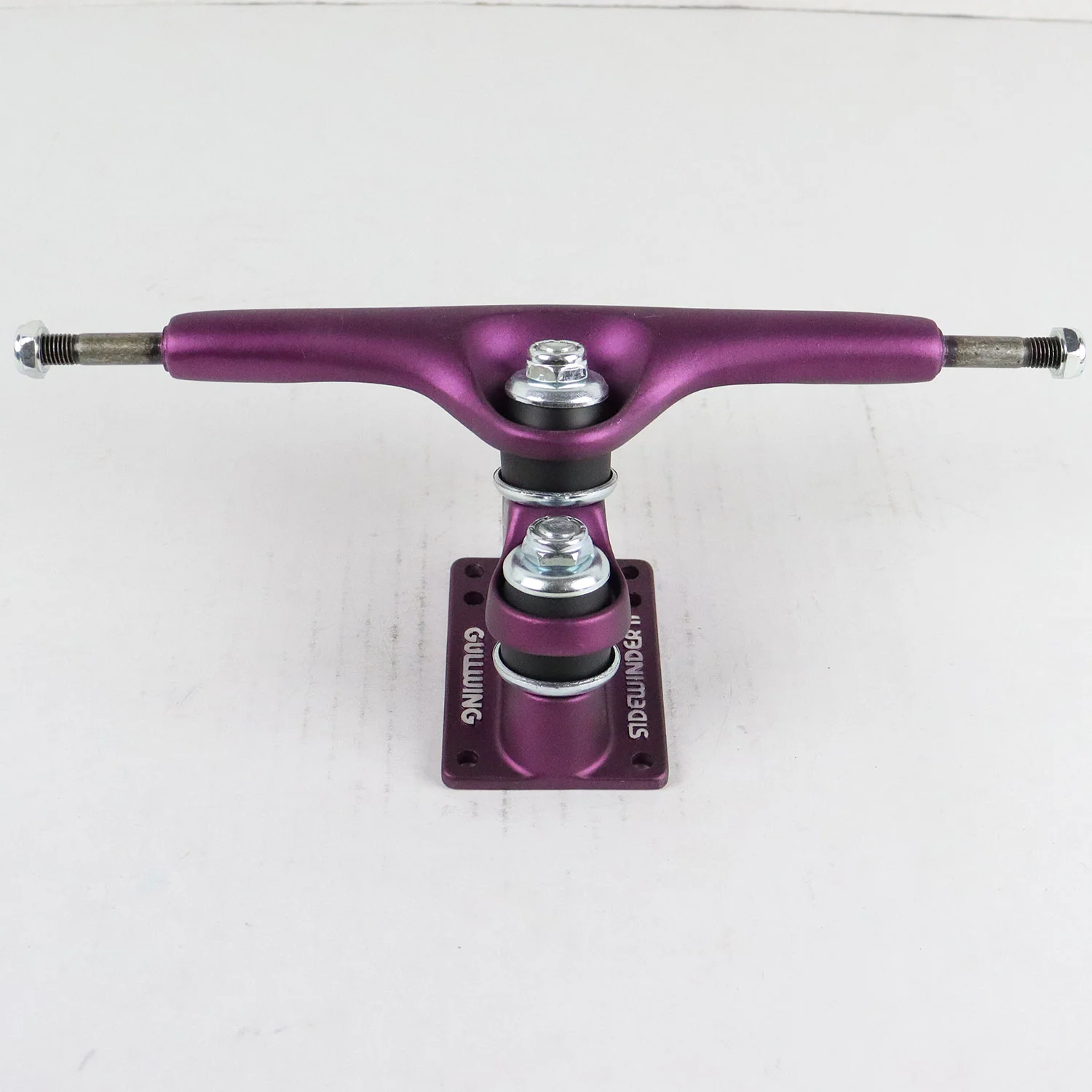 Single Longboard Truck Gullwing Sidewinder Purple 10" Axle