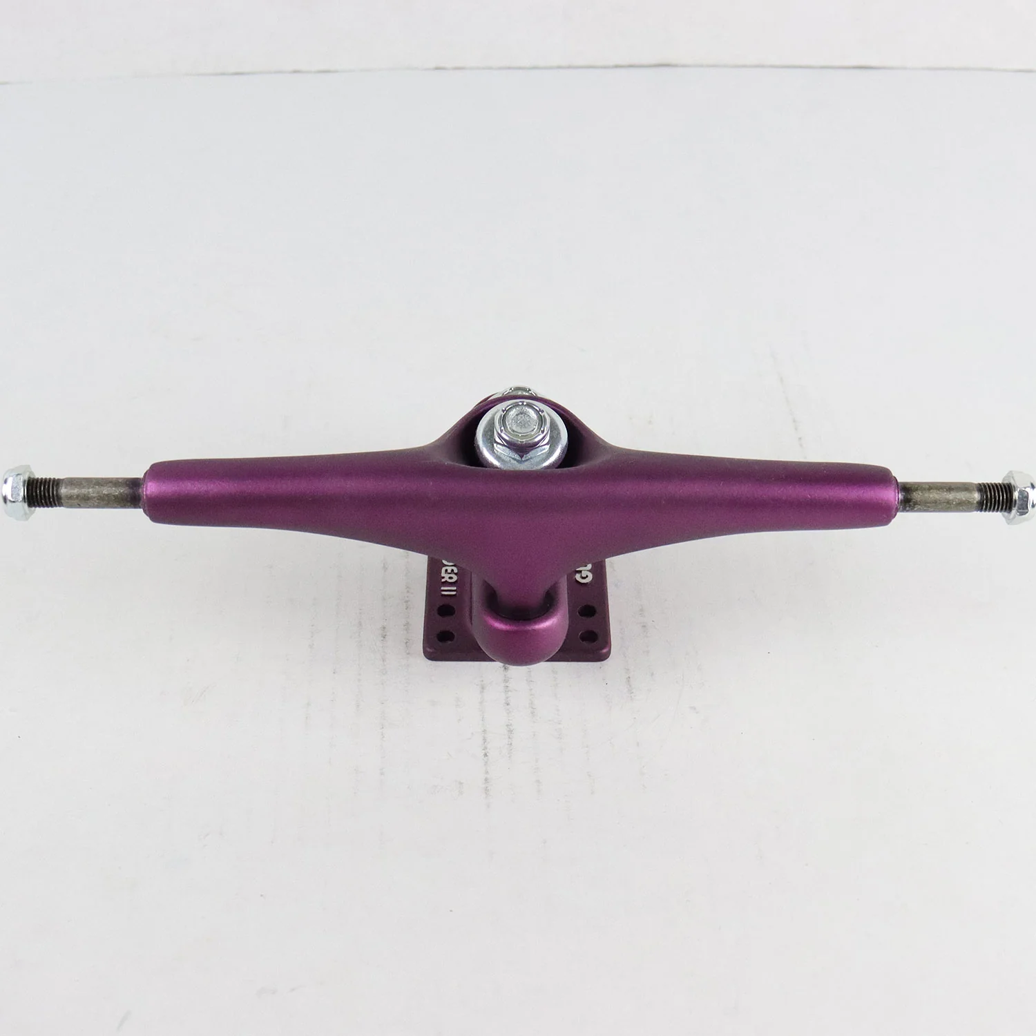Single Longboard Truck Gullwing Sidewinder Purple 10" Axle - Image 2