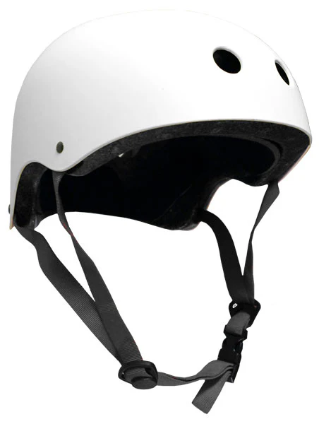 Skateboard Helmet Elbow/Knee/Wrist Pad Combo Skateboarding Skate Park Safety Kit White Helmet Medium Pads - Image 2