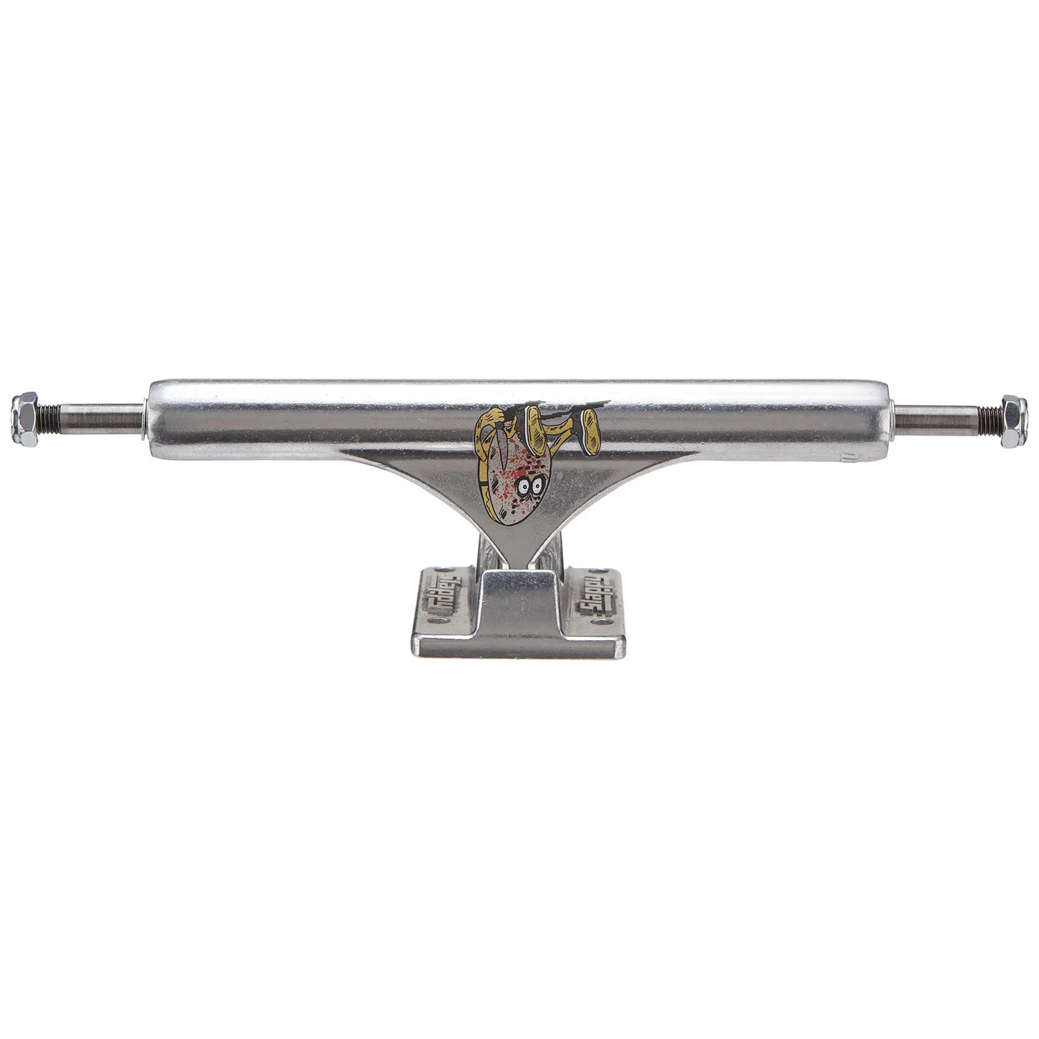 Slappy Skateboard Trucks 9.0" ST1 Inverted Curb Killer Silver - Image 2