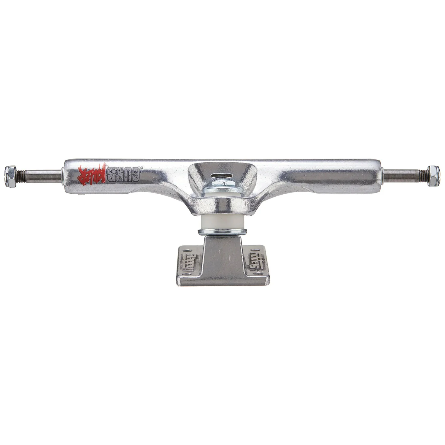 Slappy Skateboard Trucks 9.0" ST1 Inverted Curb Killer Silver - Image 3
