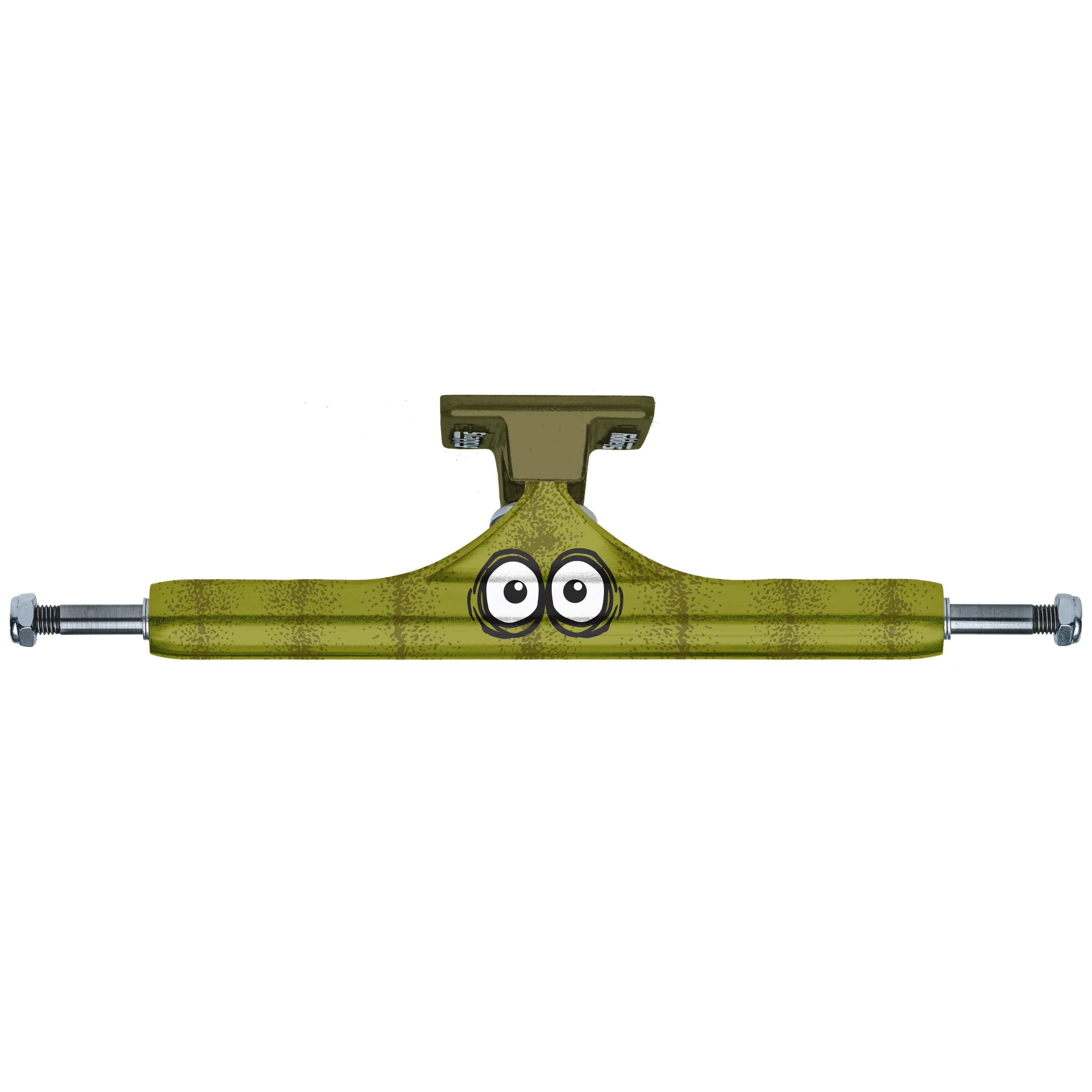 Slappy X Heroin Skateboard Trucks ST1 Hollow Pickle Green 11" (Pair) - Image 2