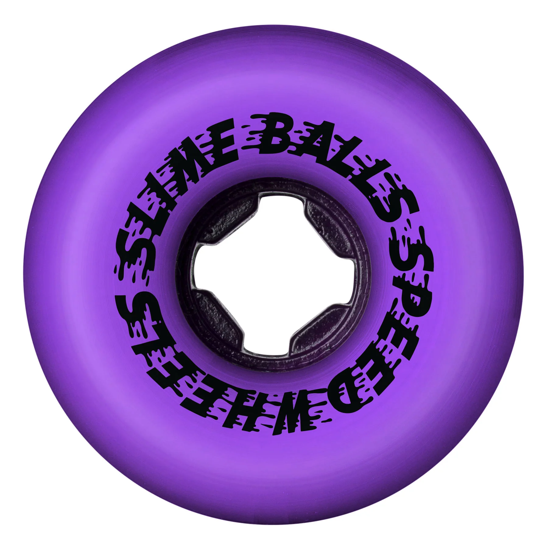 Slime Balls Skateboard Wheels 54mm Bam Margera Guest Hardline 95A Purple - Image 3