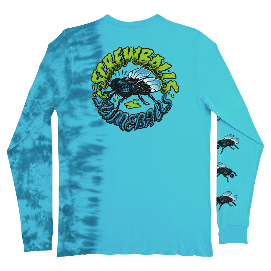 Slime Balls Skateboards Longsleeve Shirt Screwball Cesspool Blue