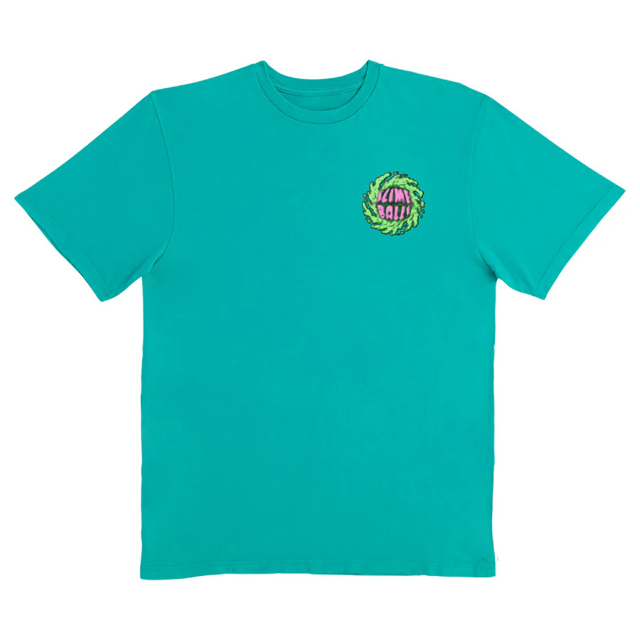Slime Balls Skateboards Shirt Puff Balls Ultramarine - Image 2