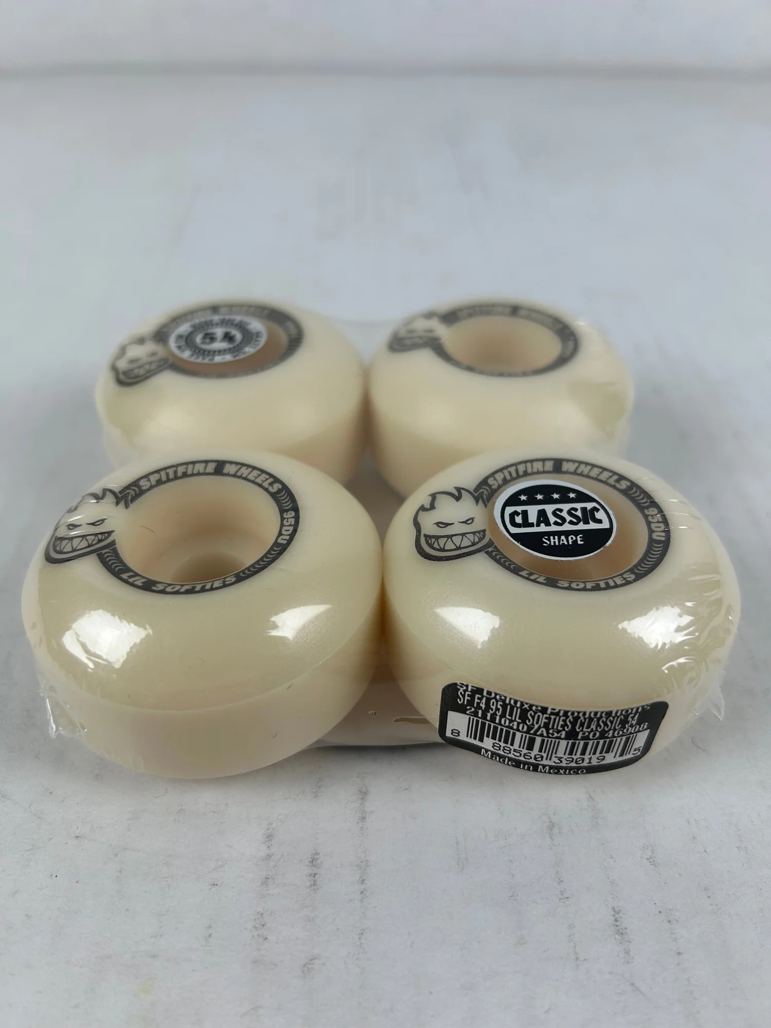 Spitfire Skateboard Wheels 54mm F4 95A Lil Softies Classic Natural - Image 5