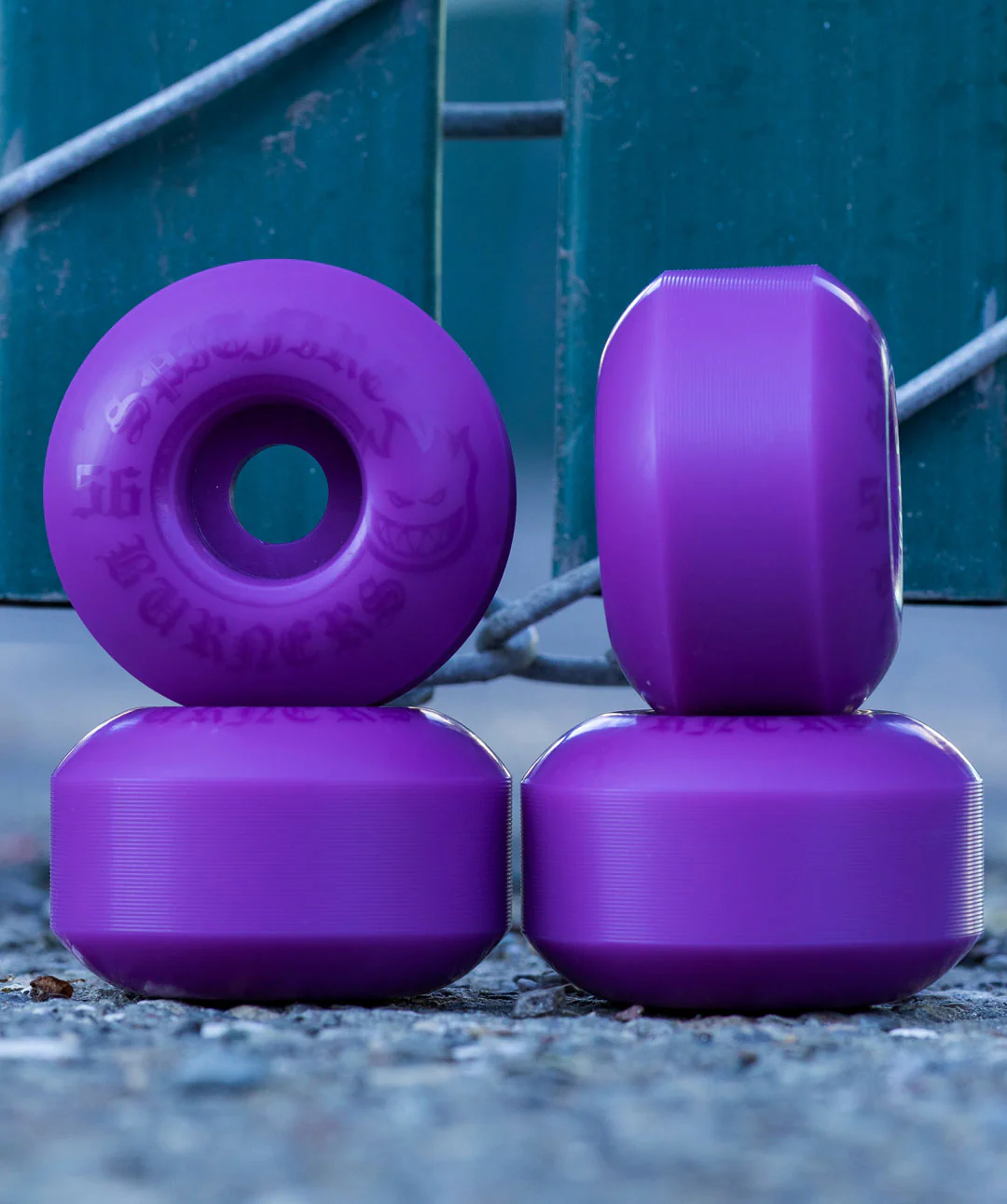 Spitfire Skateboard Wheels 56mm Bighead 99A Burners Purple - Image 3