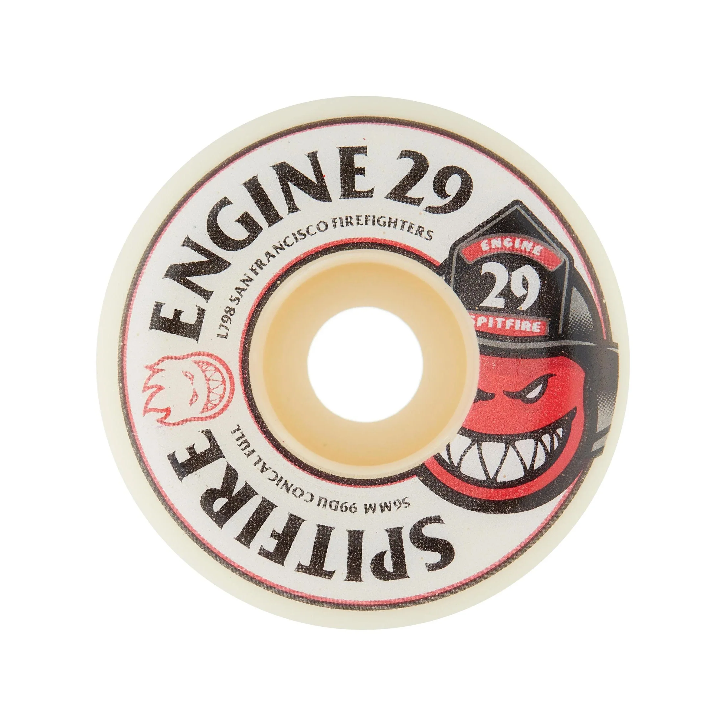Spitfire Skateboard Wheels F4 99A Engine 29 SFFD Conical Full Natural 54mm - Image 2