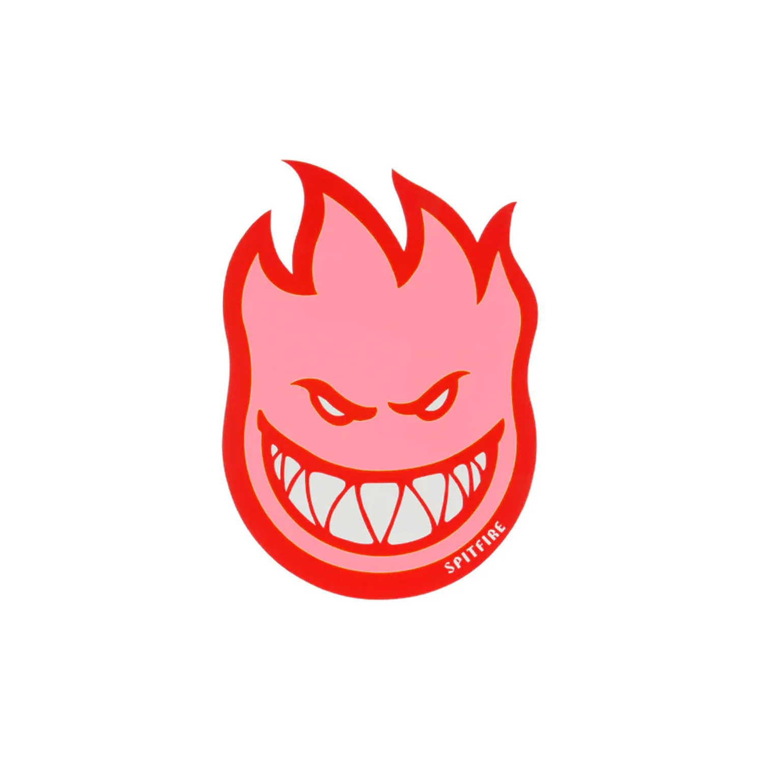 Spitfire Skateboard Wheels Sticker Fireball Fill Pink/Red 4.5" x 6"
