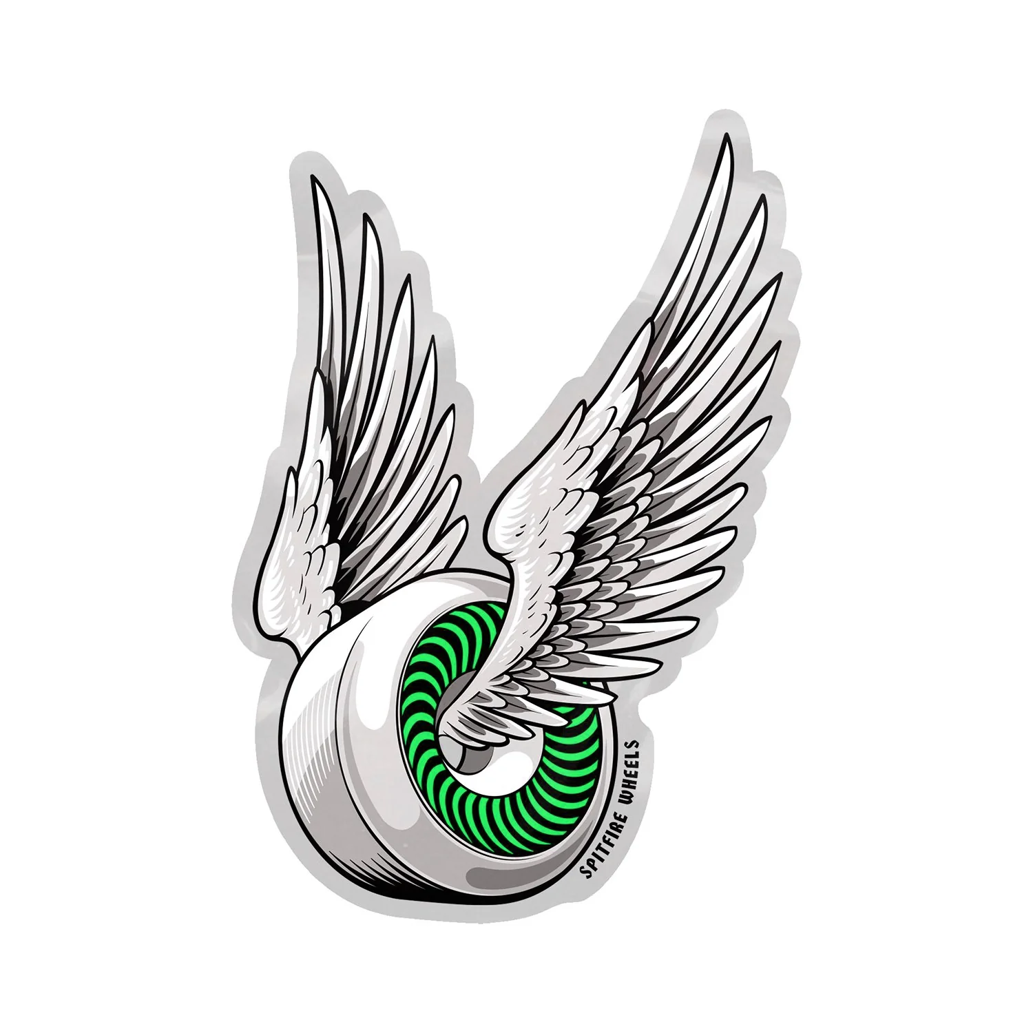 Spitfire Sticker OG Classic MD 4.25" x 6.25" Green