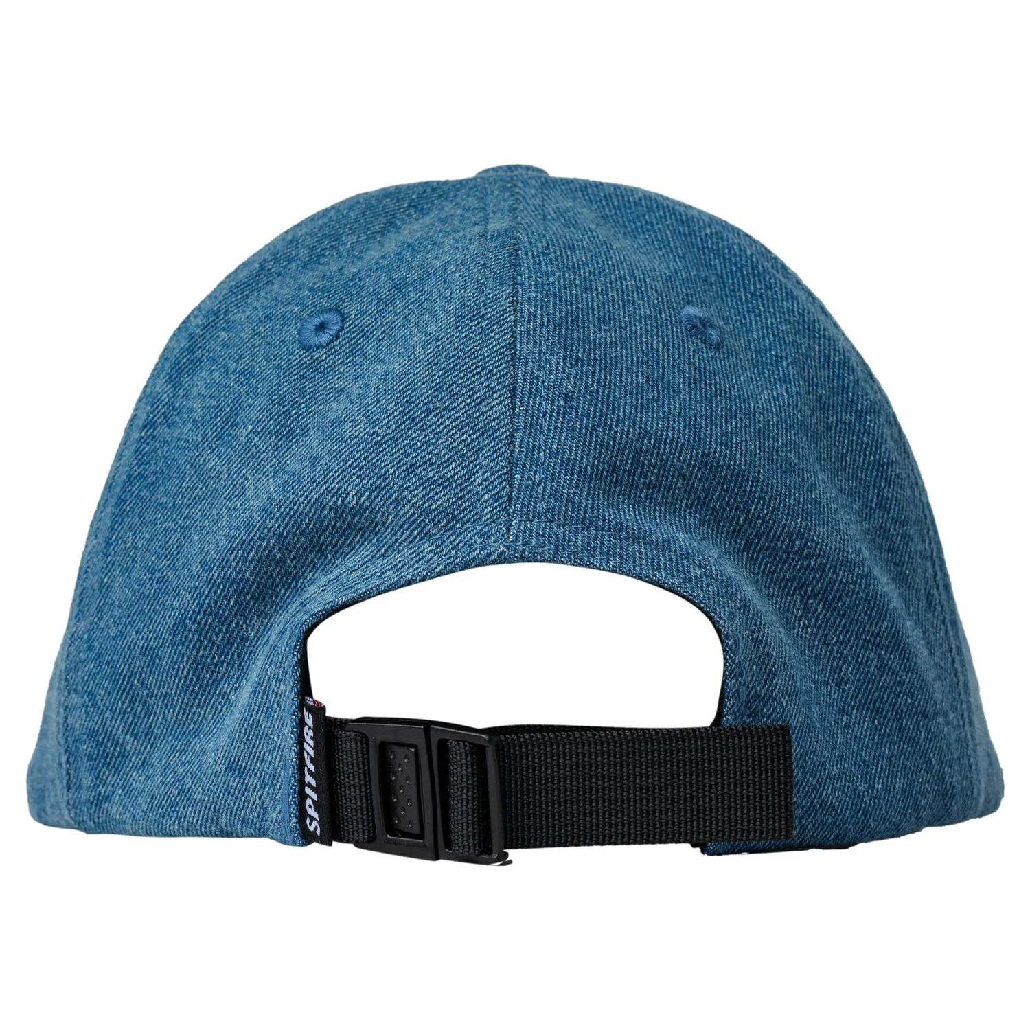 Spitfire Wheels Hat Classic 87 Swirl Strapback Denim/Yellow Blue - Image 2
