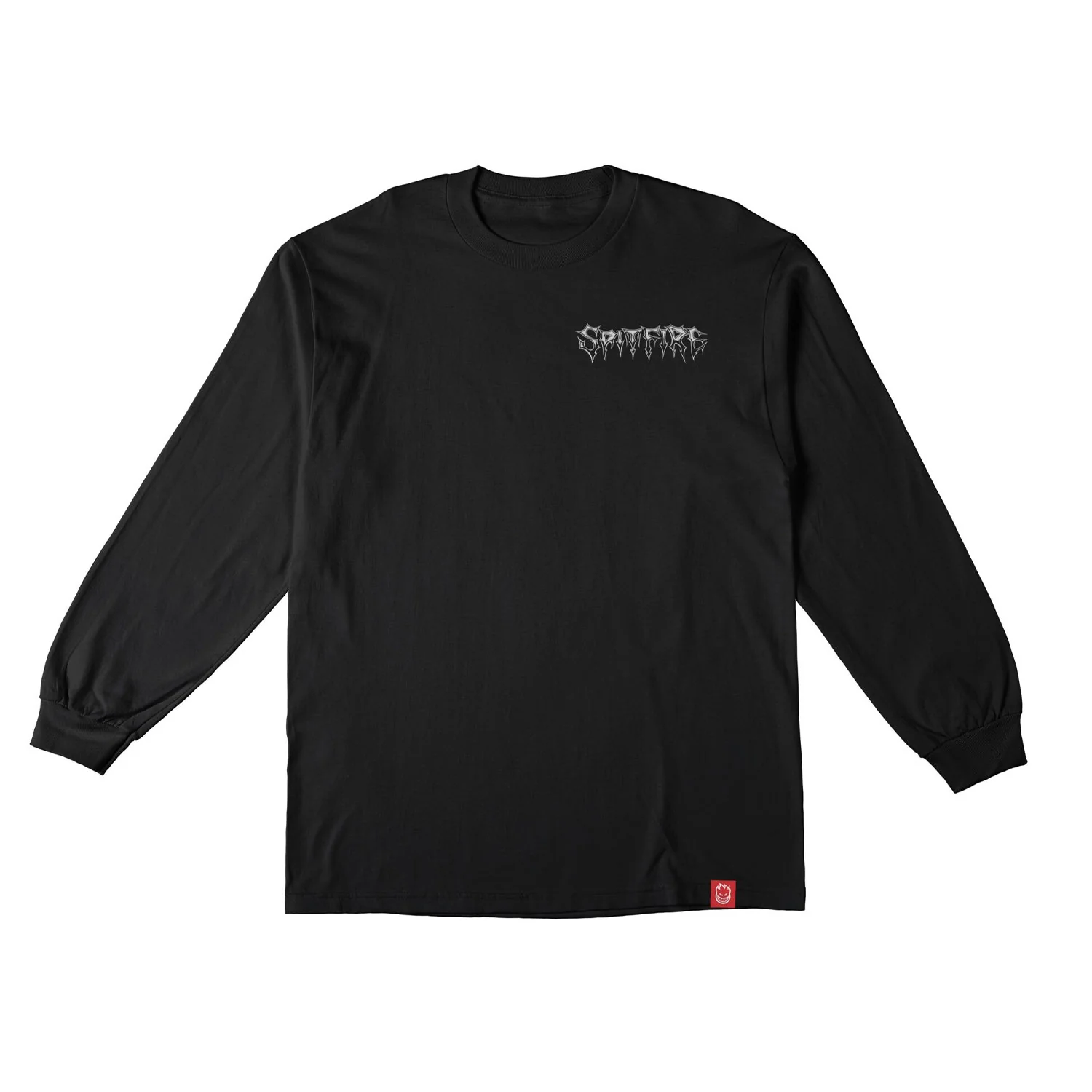 Spitfire Wheels Longsleeve Shirt Batwing Classic Black/White Black - Image 2