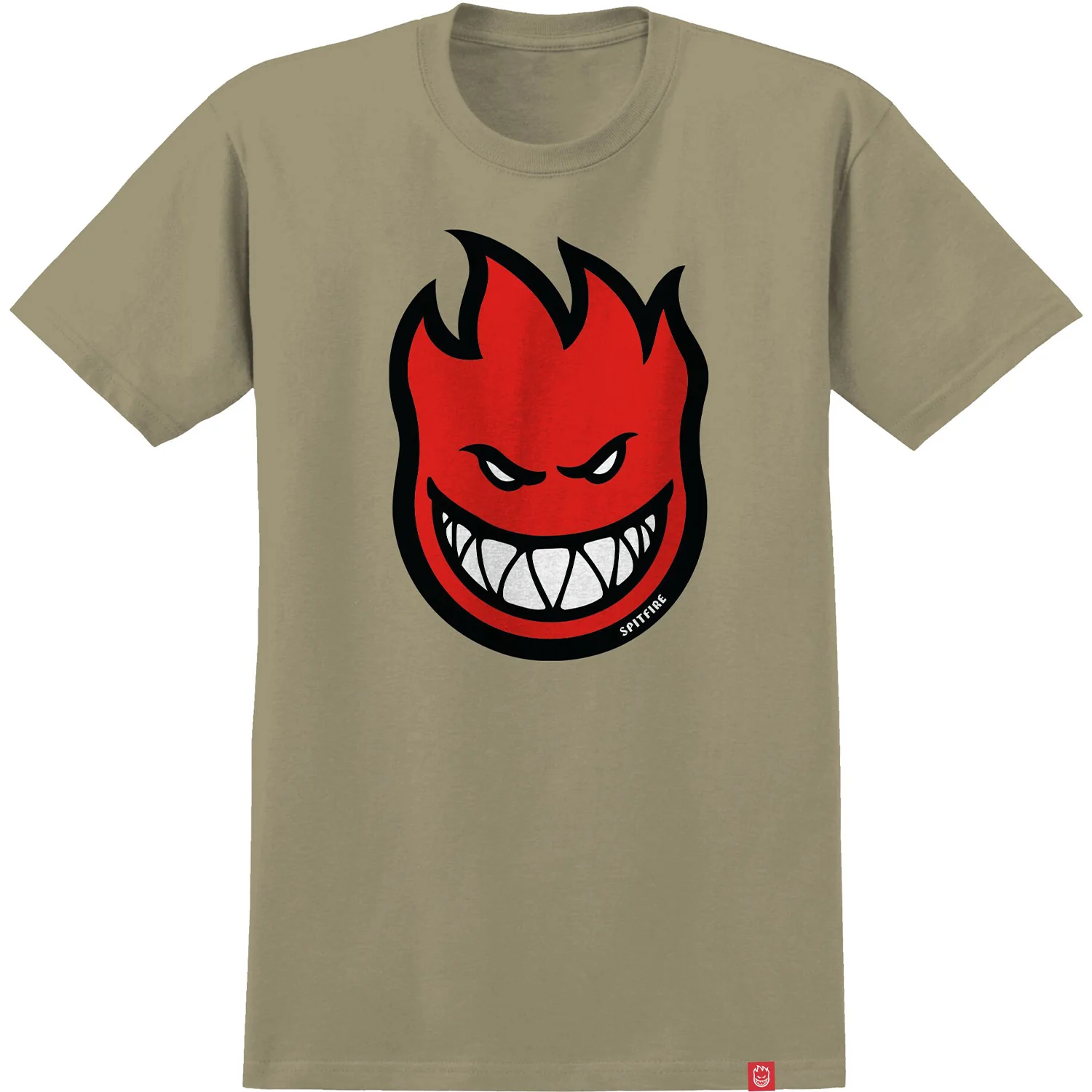 Spitfire Wheels Shirt Bighead Fill Sand/Red/Black/White