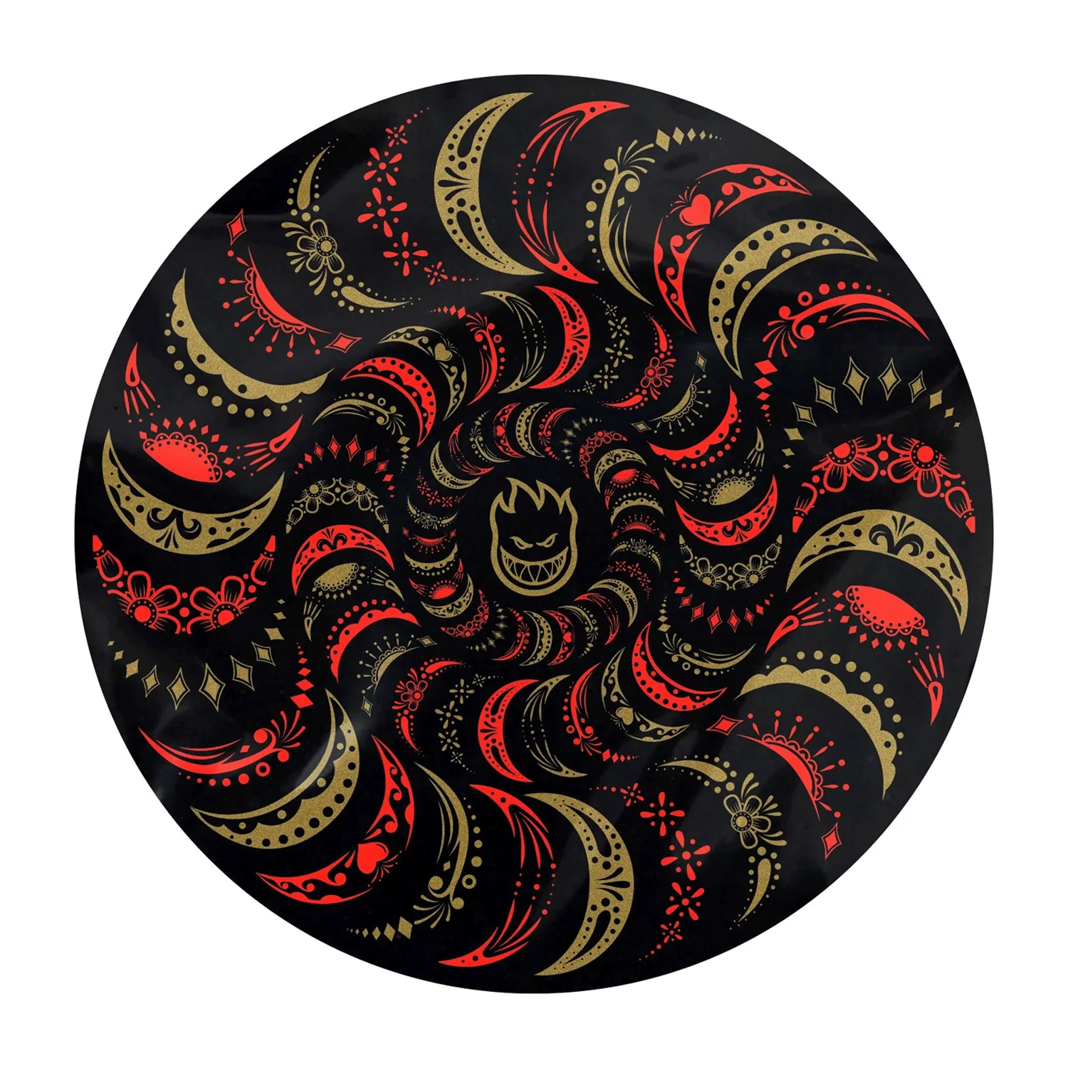 Spitfire Wheels Skateboard Sticker Mariano Pro Classic Black/Gold/Red 5" 5-Pack - Image 2