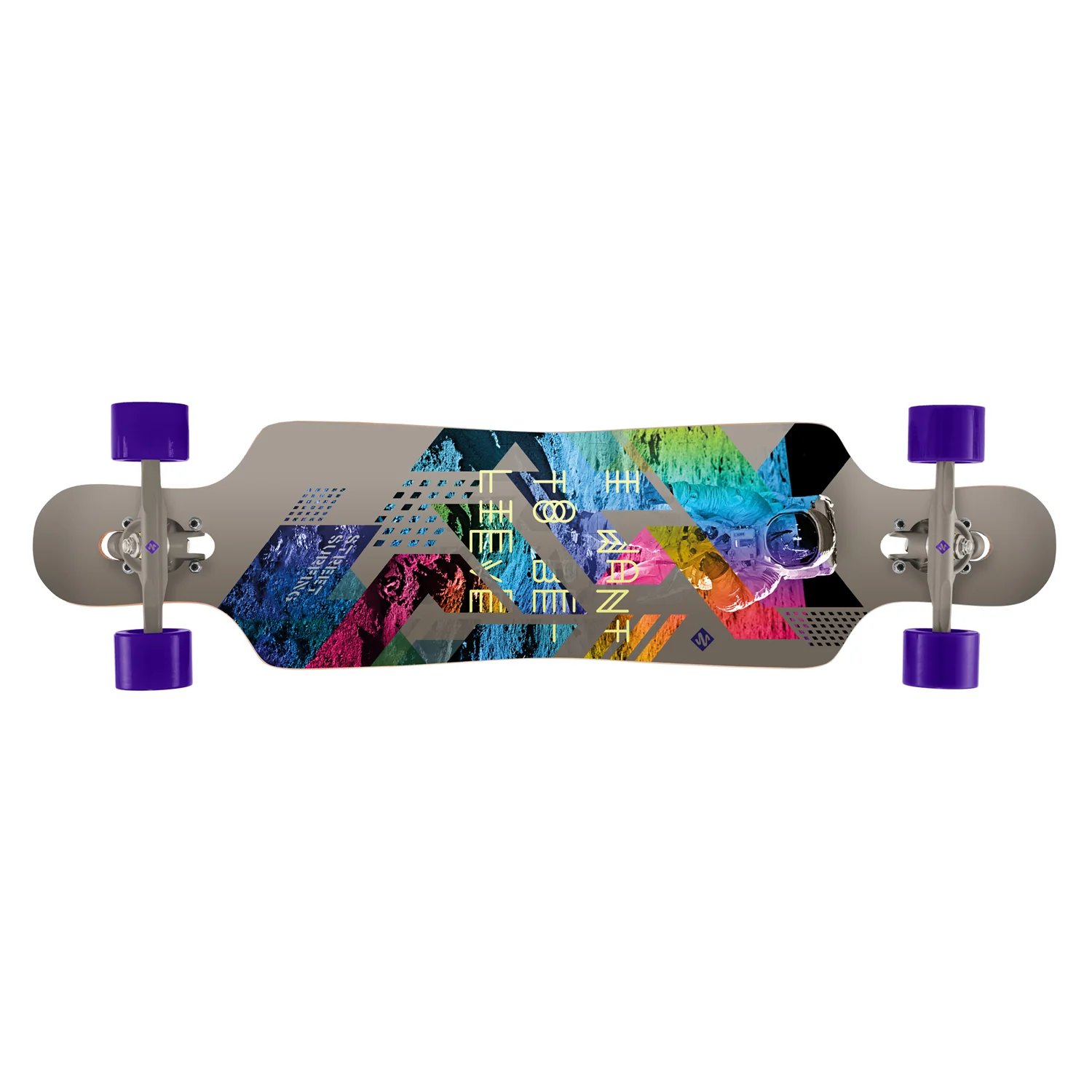 Street Surfing Longboard I Want to Believe Drop Through 9.5" x 39" - Image 3