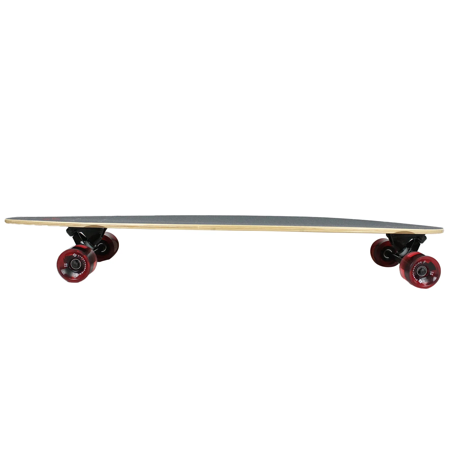 Street Surfing Longboard Retro Stripe Red Pintail 9.6" x 40" - Image 5