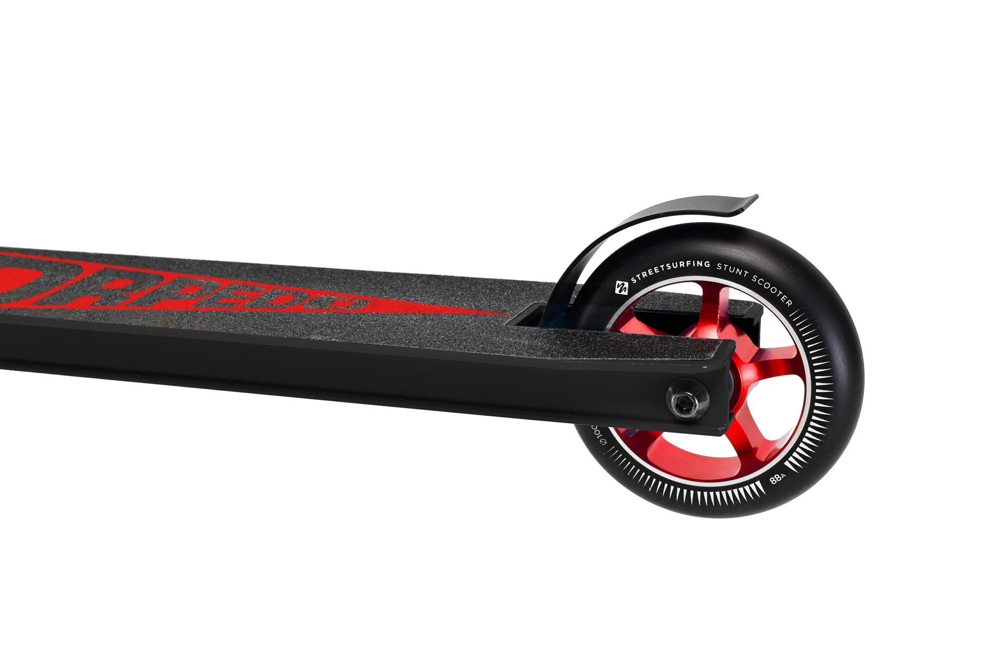 Street Surfing Stunt Kick Scooter Torpedo Black Core Red - Image 4