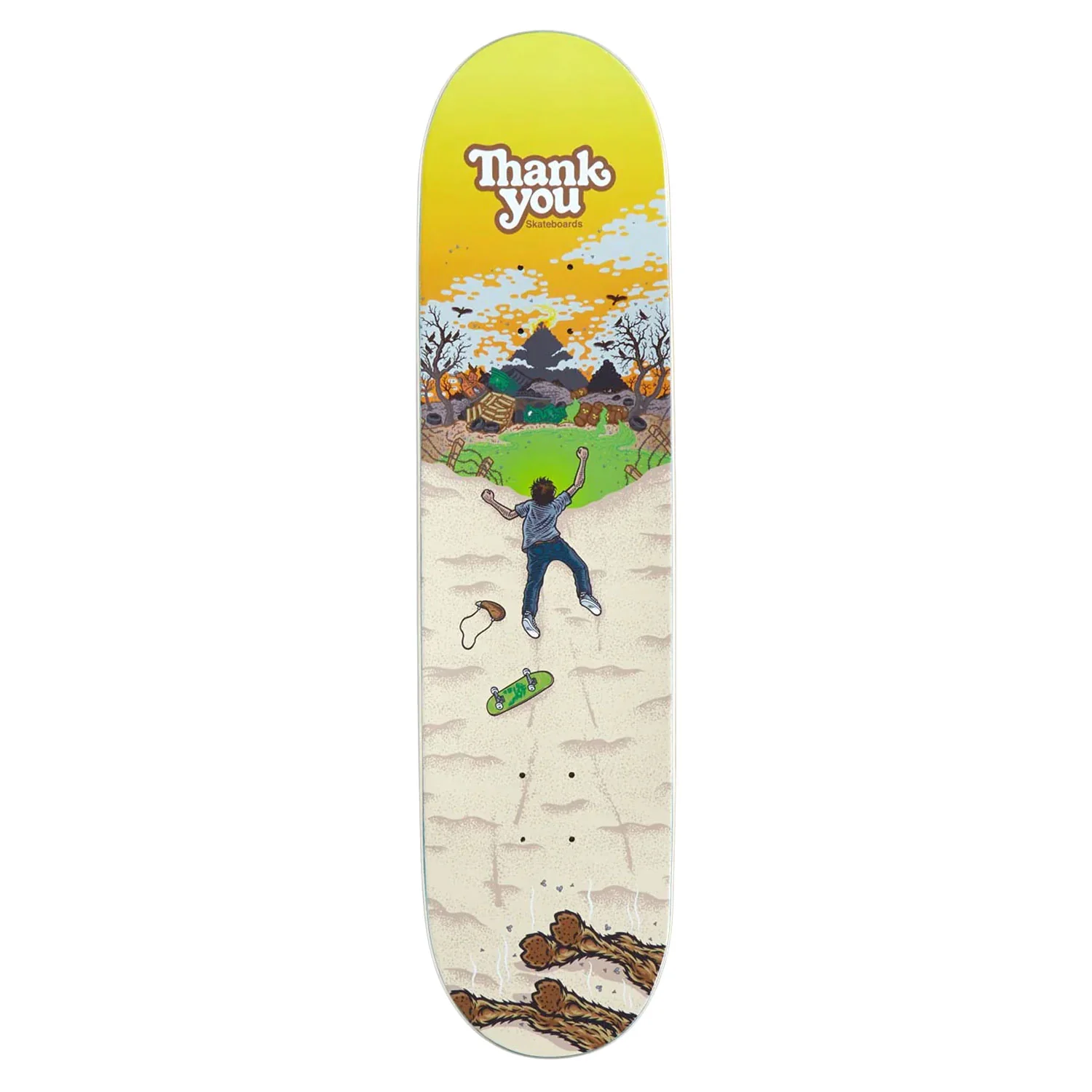 Thank You Skateboard Deck "Signed" Cairo Foster Mirage 8.25" x 31.75" - Image 2