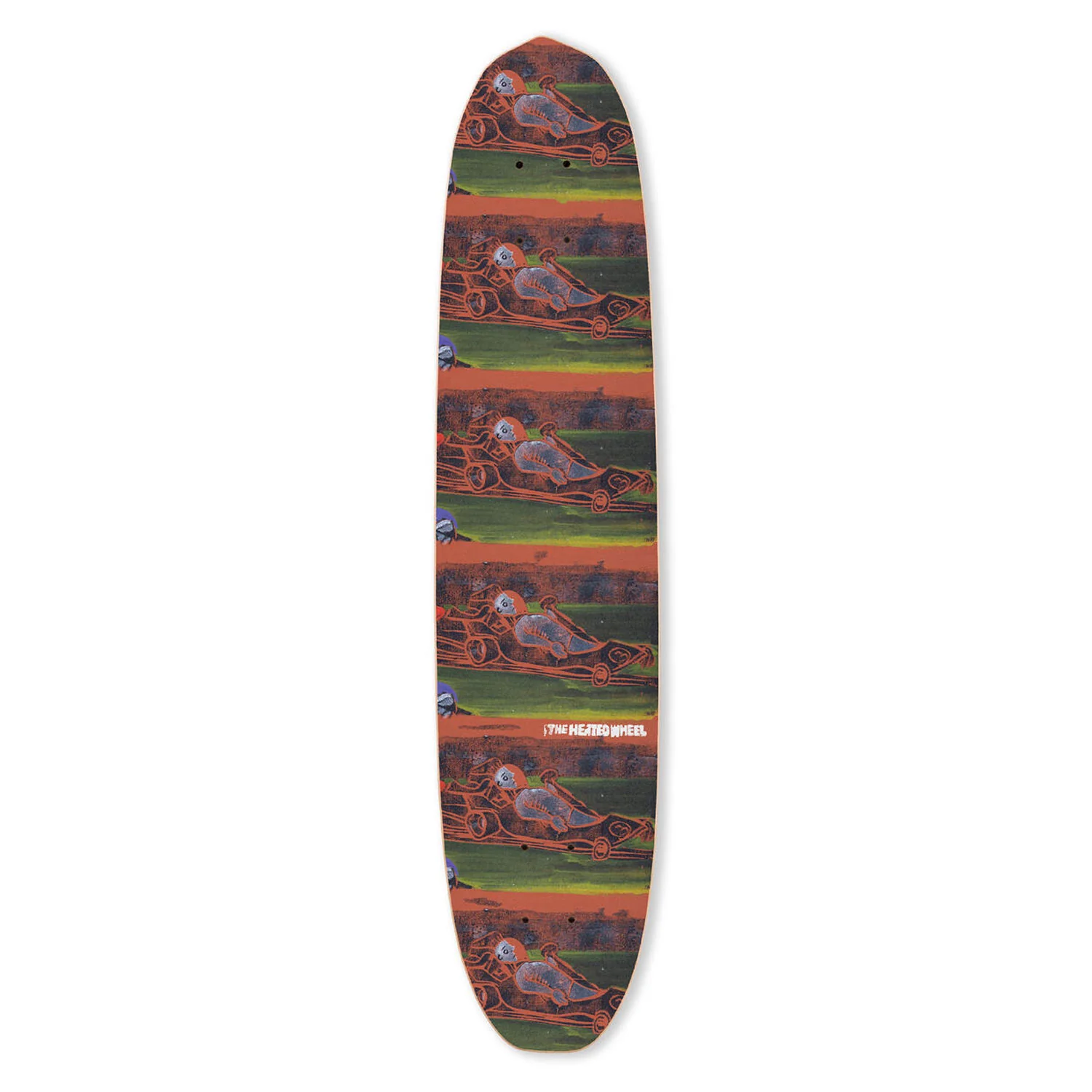 The Heated Wheel Skateboard Deck Cart Jammer Polarizer with Trucks Included - Image 2