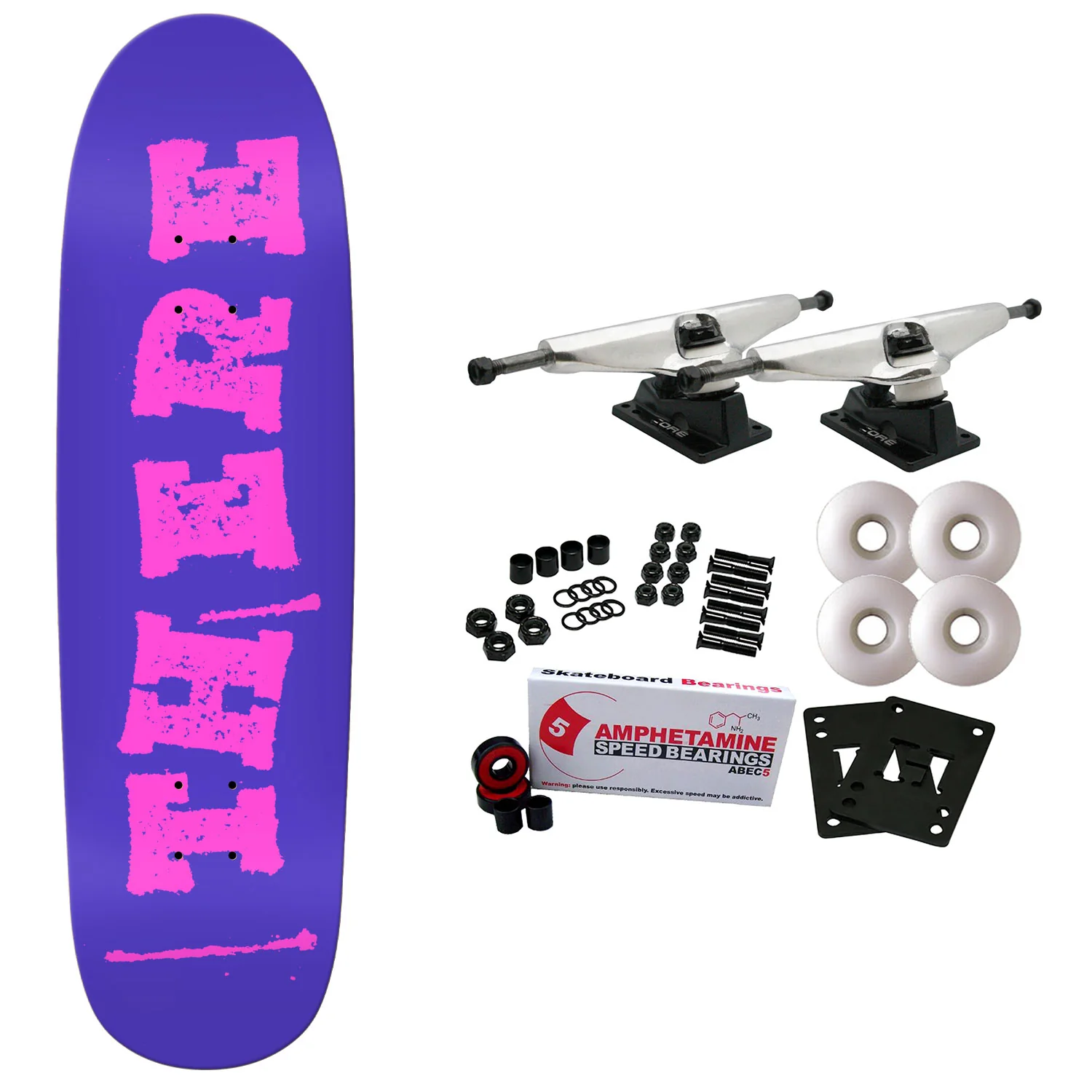 There Skateboard Complete DSPH Font 9.3" x 33"