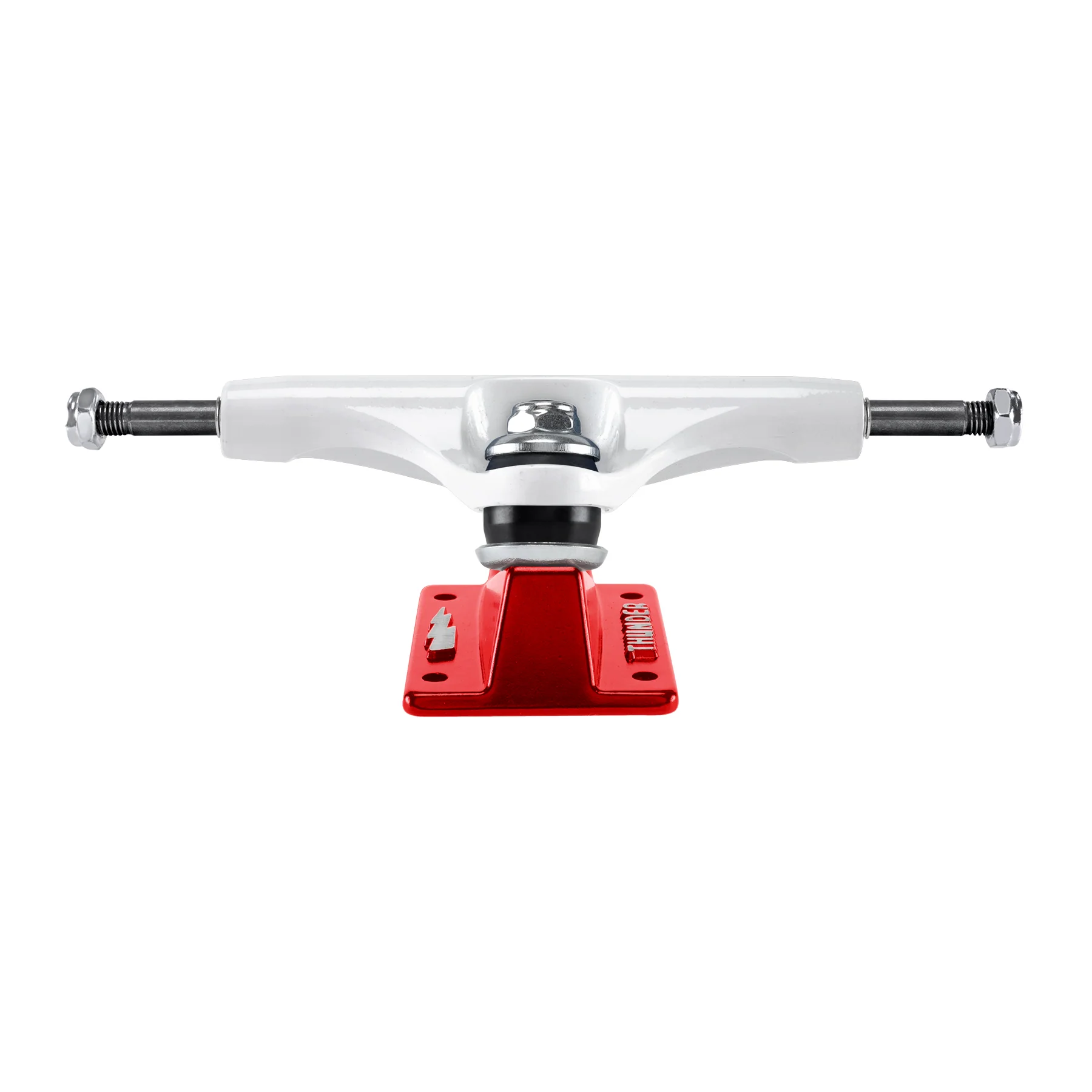 Thunder Skateboard Trucks Flash Hollow Lights White/Red 147 (8.0") - Image 2