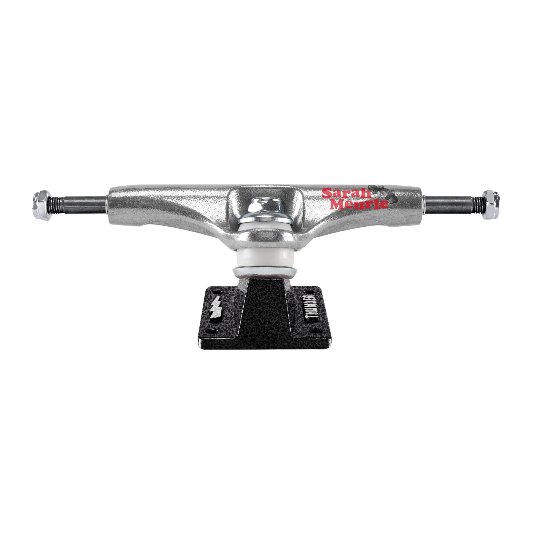 Thunder Skateboard Trucks Sarah Meurle Emulsion Hollow Lights Silver/Black 148 (8.25") - Image 2