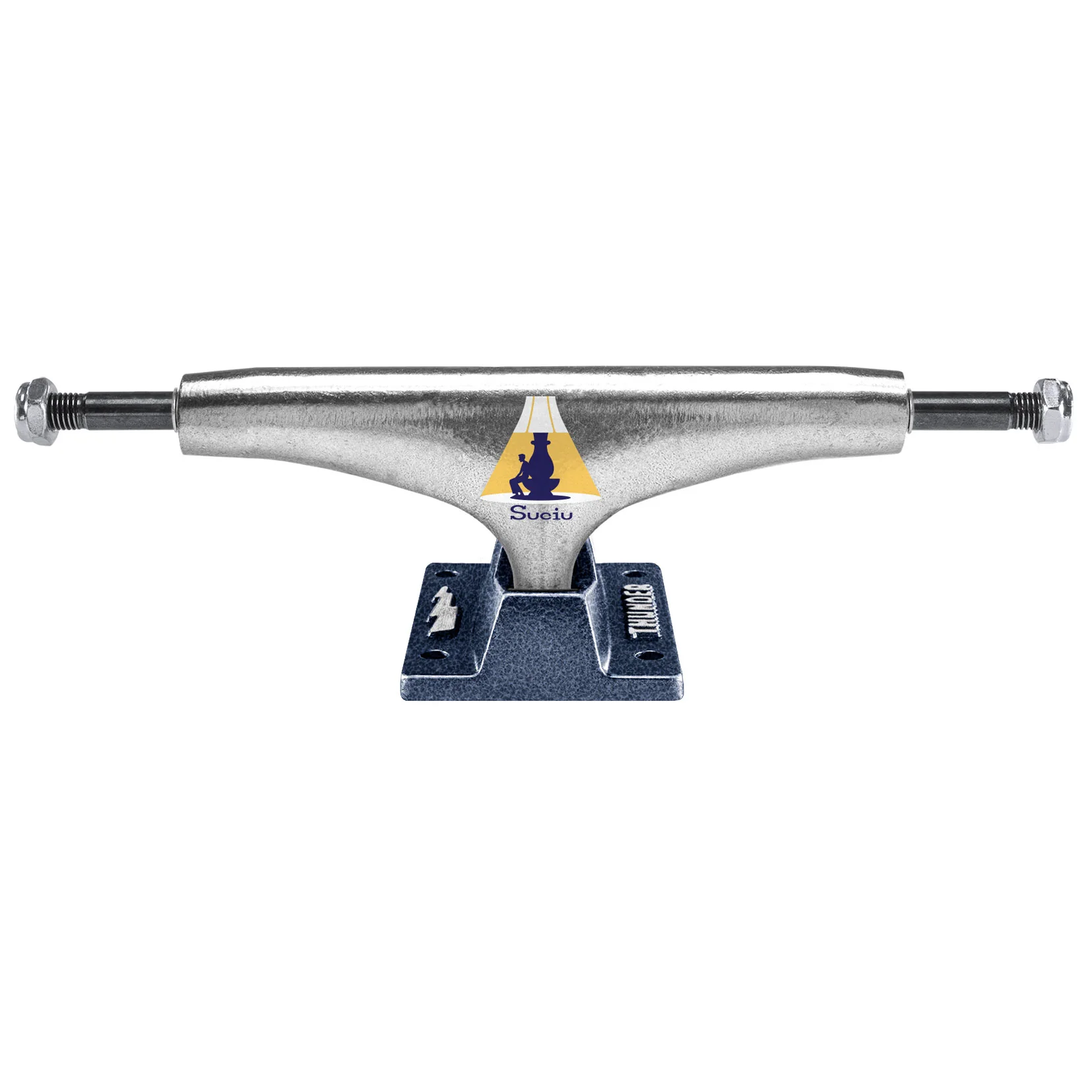 Thunder Skateboard Trucks Suciu Nightwatch Inverted Silver/Blue 149 (8.5") - Image 3
