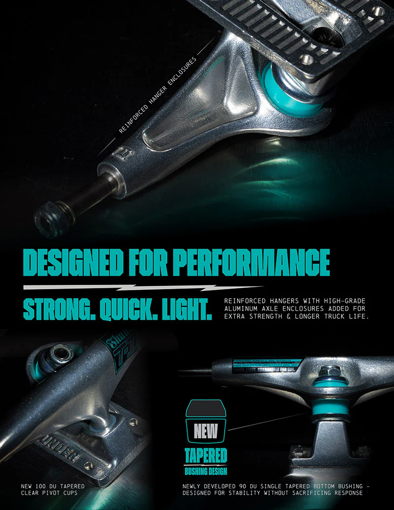 Thunder Skateboard Trucks T-II Polished 149 (8.5") Silver - Image 7