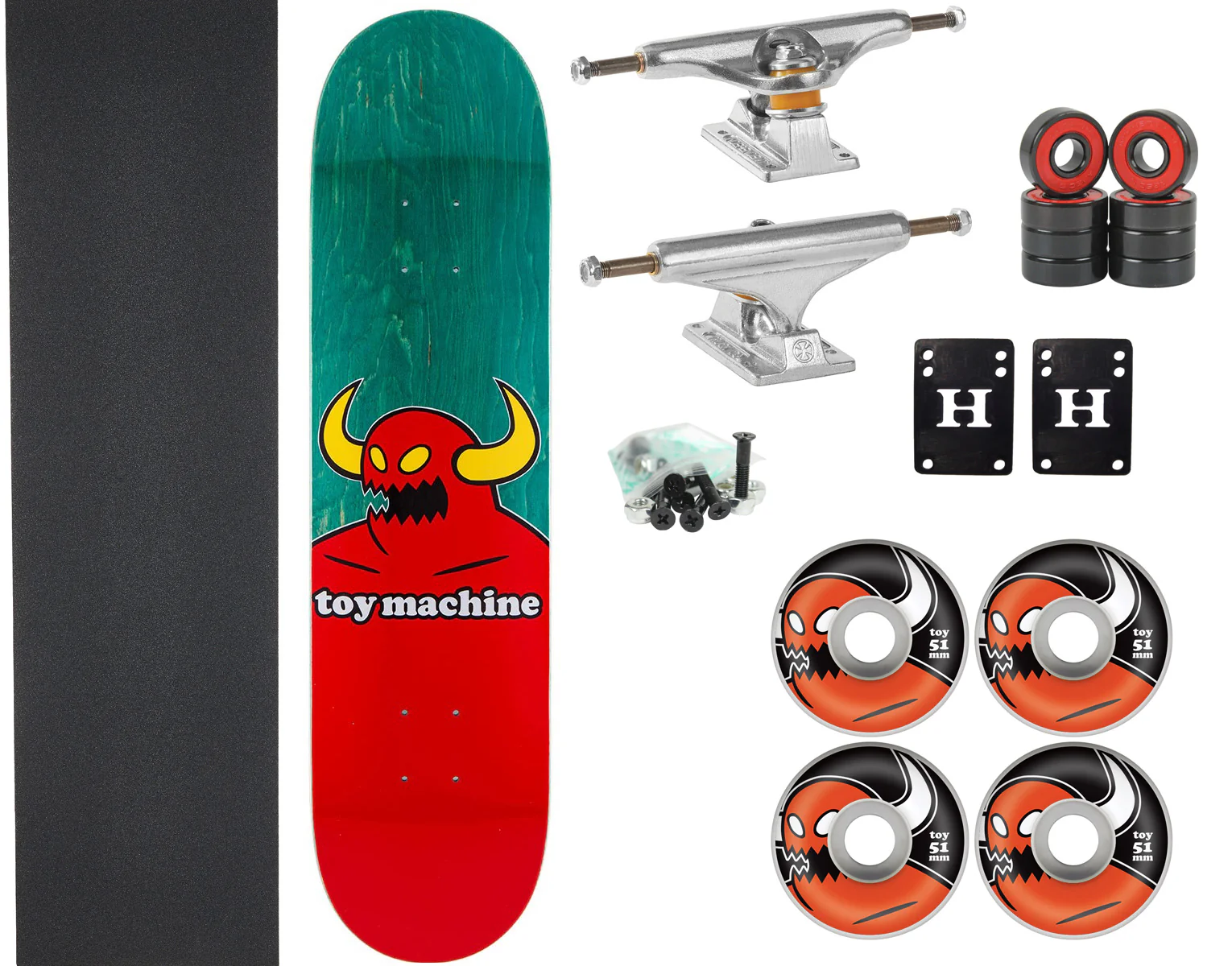 Toy Machine Complete Monster Medium 8.125" Premium Independent Upgrade