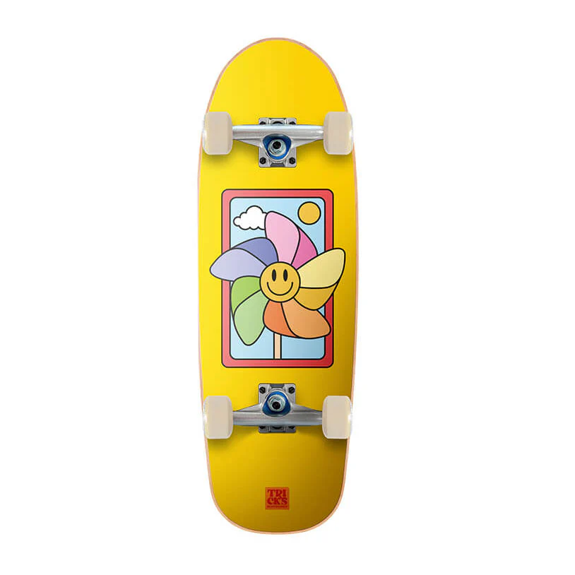 Tricks Kids Skateboard Complete Spinner Foam Top 8.25" x 25.75" - Image 3