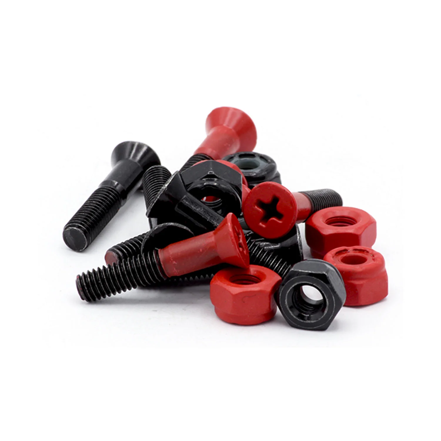 Tripin Skateboard Hardware 1.25" Phillips Hain-N Red - Image 2