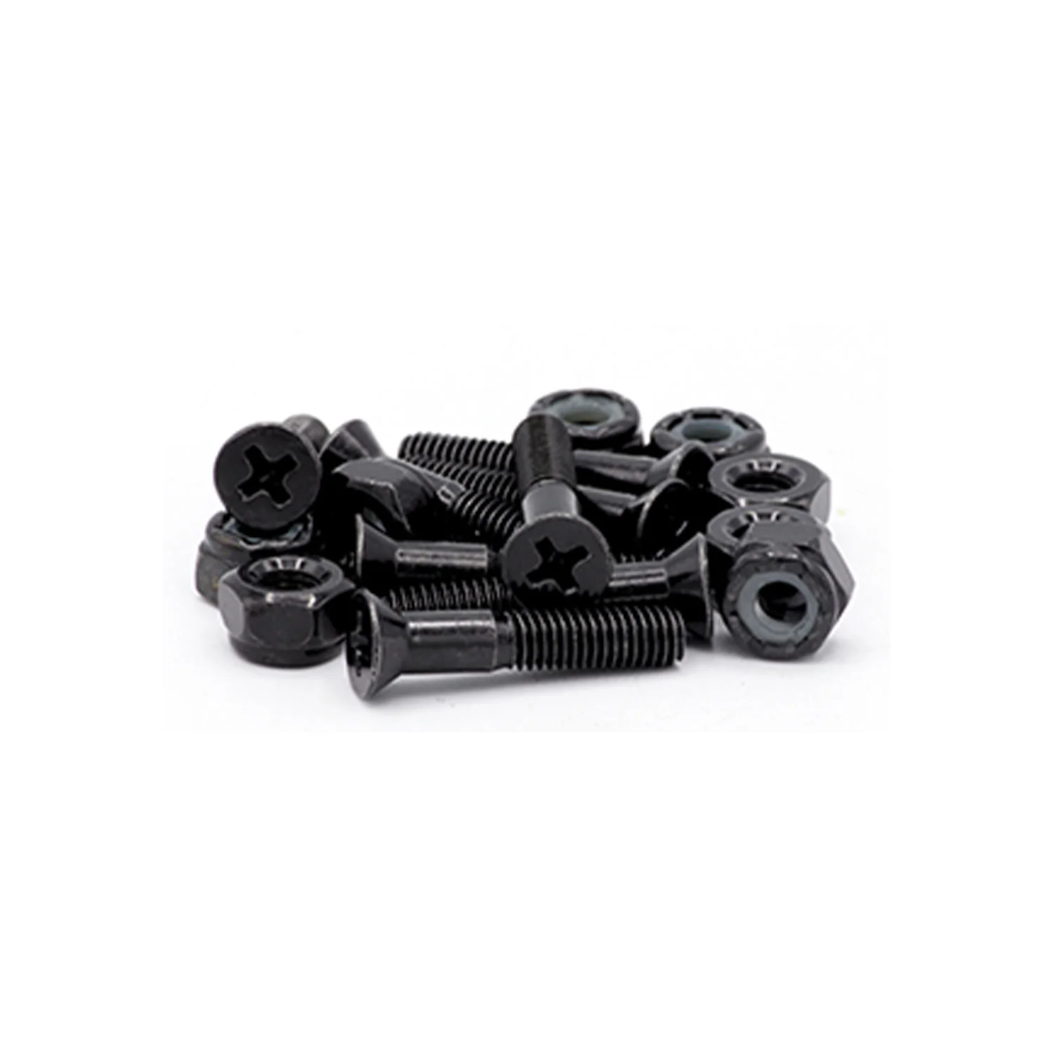 Tripin Skateboard Hardware 1.5" Phillips Black on Black - Image 2