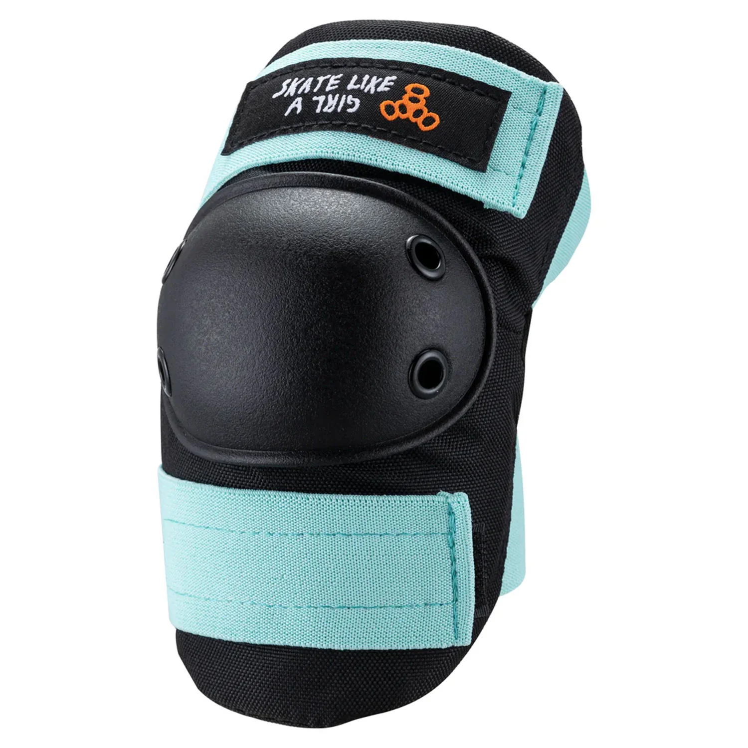 Triple 8 Skateboard Saver 3-Pack Knee/Elbow/Wrist Pads Skate Like a Girl Black/Blue Size JR - Image 2