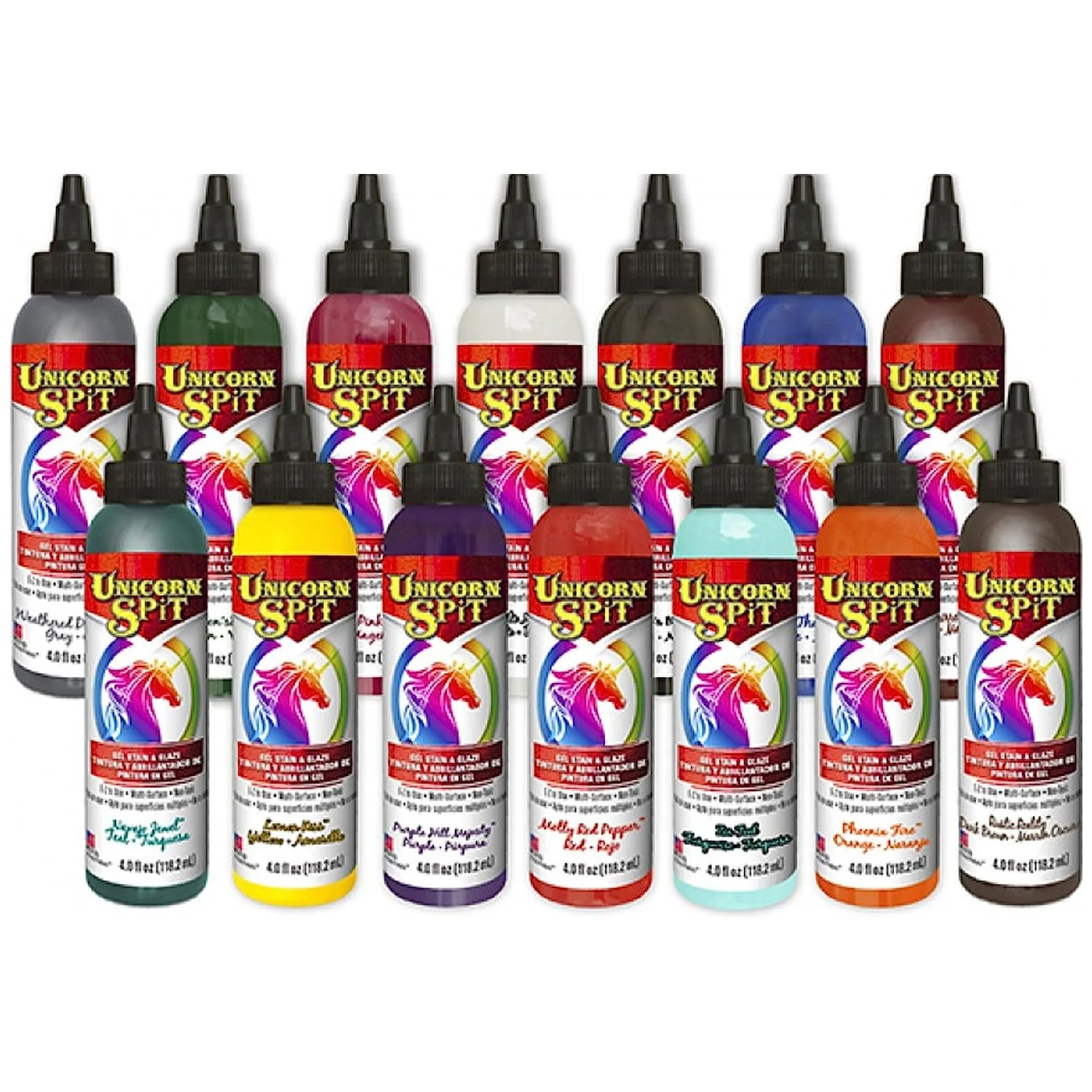Unicorn Spit Concentrated Gel Stain and Glaze 4.0oz 4.0 Oz Collection 14-Pack
