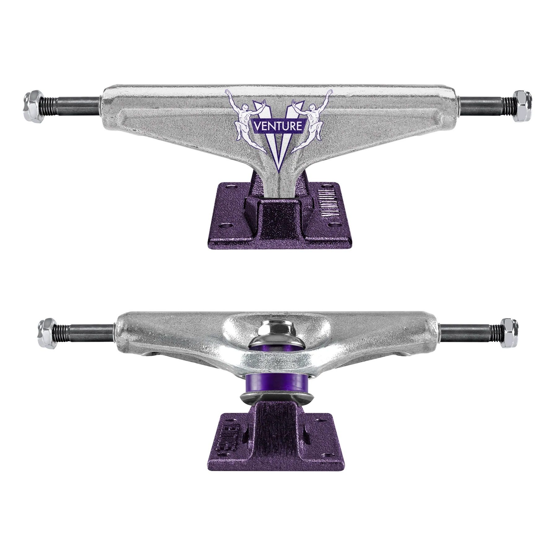 Venture Skateboard Trucks Awake '87 V-Lights Polished/Plum 5.2 Hi (8.0")