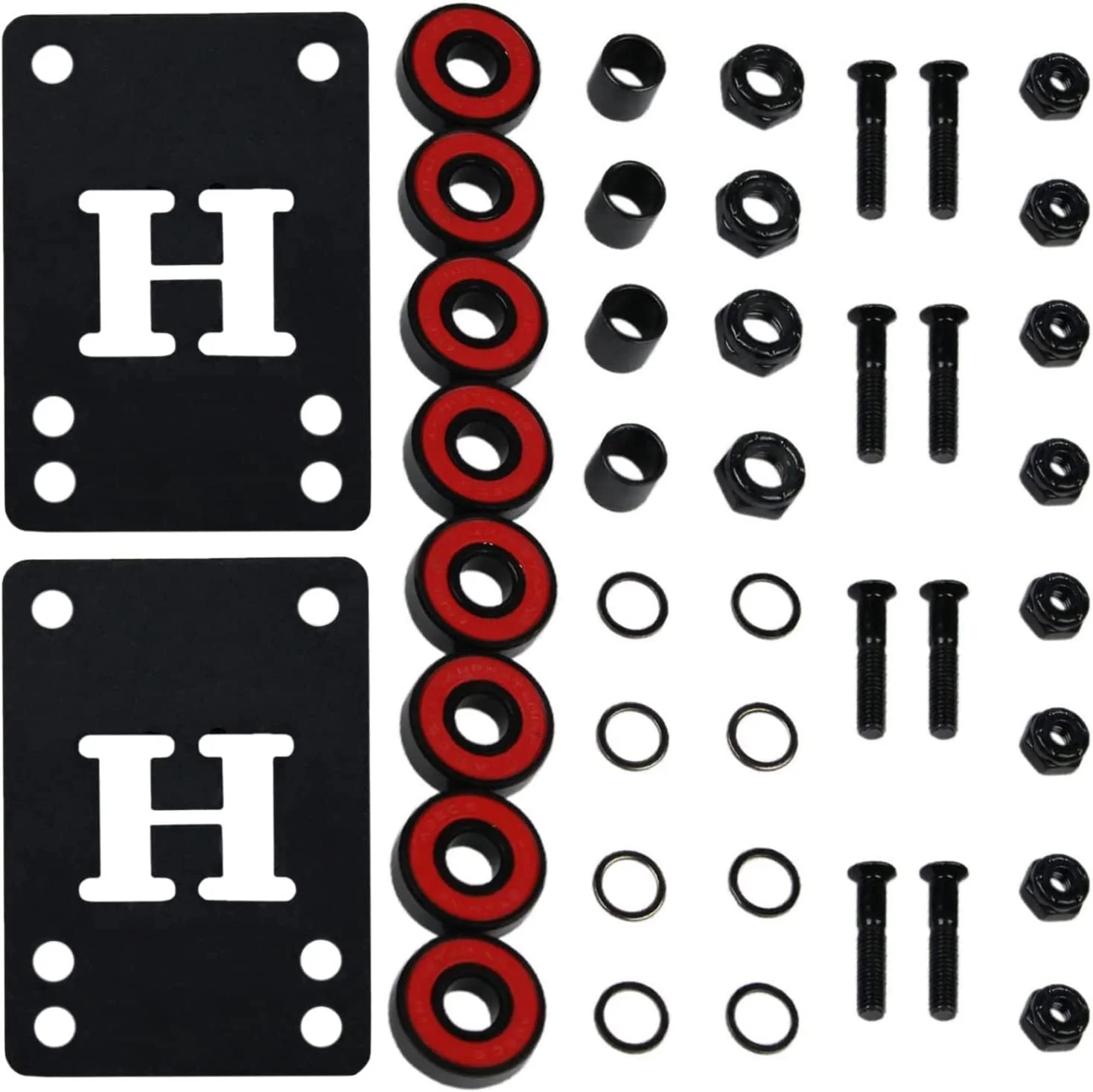 Venture Skateboard Trucks V-Hollow 5.2 (8.0") with 52mm Wheels, Bearings, Hardware - Image 4