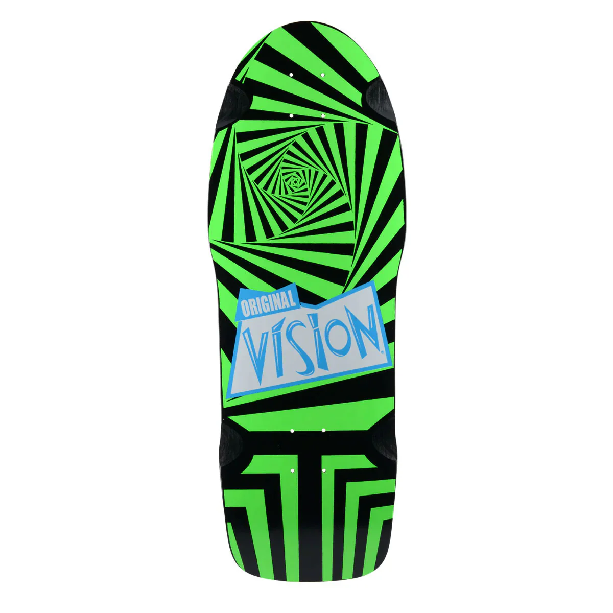 Vision Skateboard Complete Original Black/Green 10" x 30" Old School - Image 2