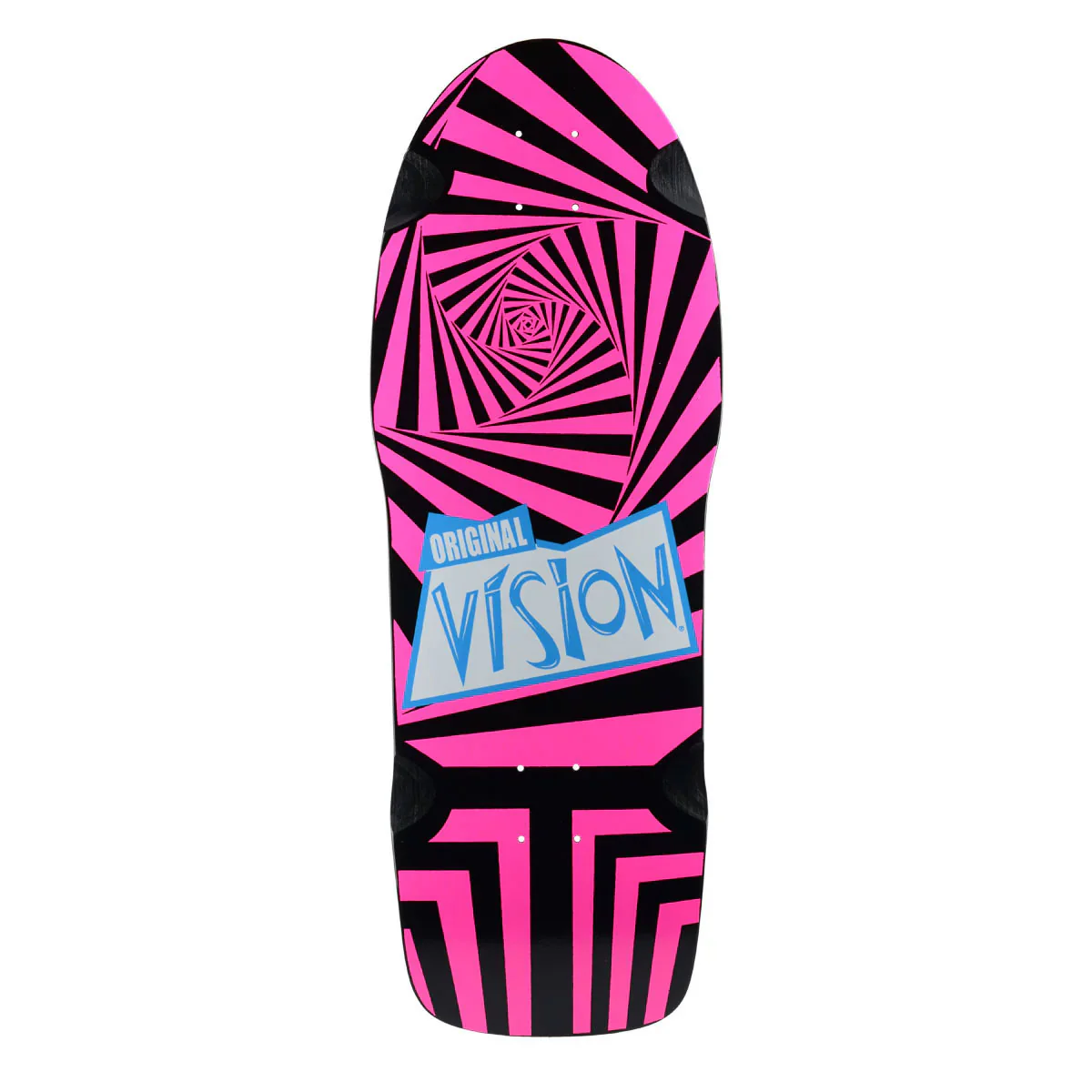 Vision Skateboard Complete Original Black/Pink 10" x 30" Old School - Image 2