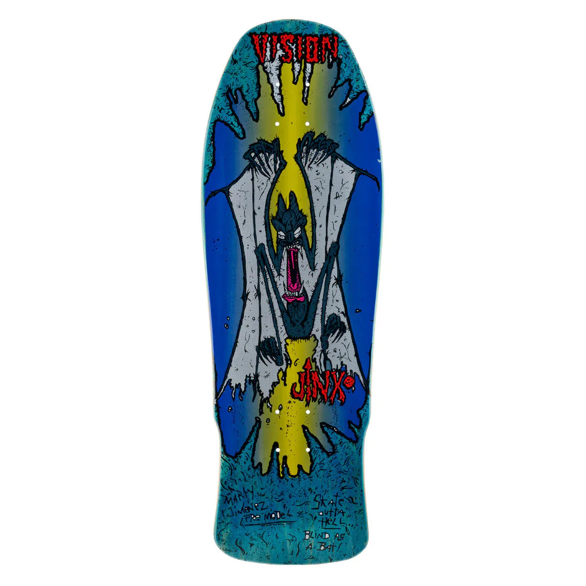 Vision Skateboard Complete Original Jinx Modern Concave Blue 10" x 30.25" Old School - Image 2