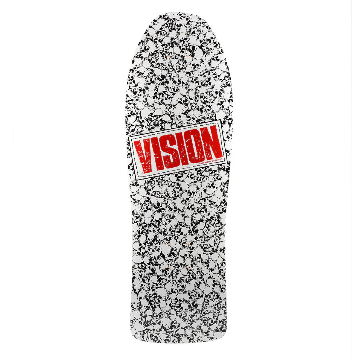 Vision Skateboard Complete Punk Skull White 10" x 30" Old School - Image 2