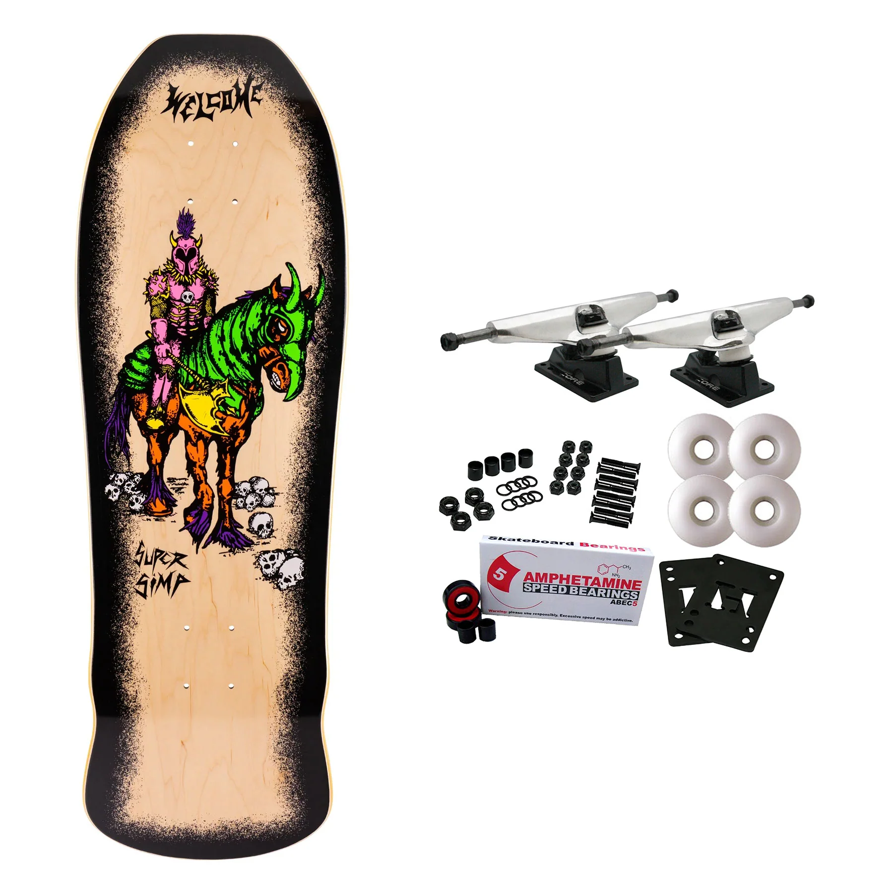 Welcome Skateboard Complete Super Simp on Early Grab Natural 10" x 31.95"