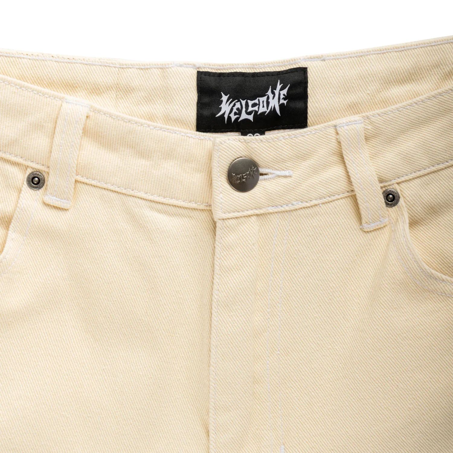 Welcome Skateboards Pants Immortal Loose Straight Denim Natural - Image 3